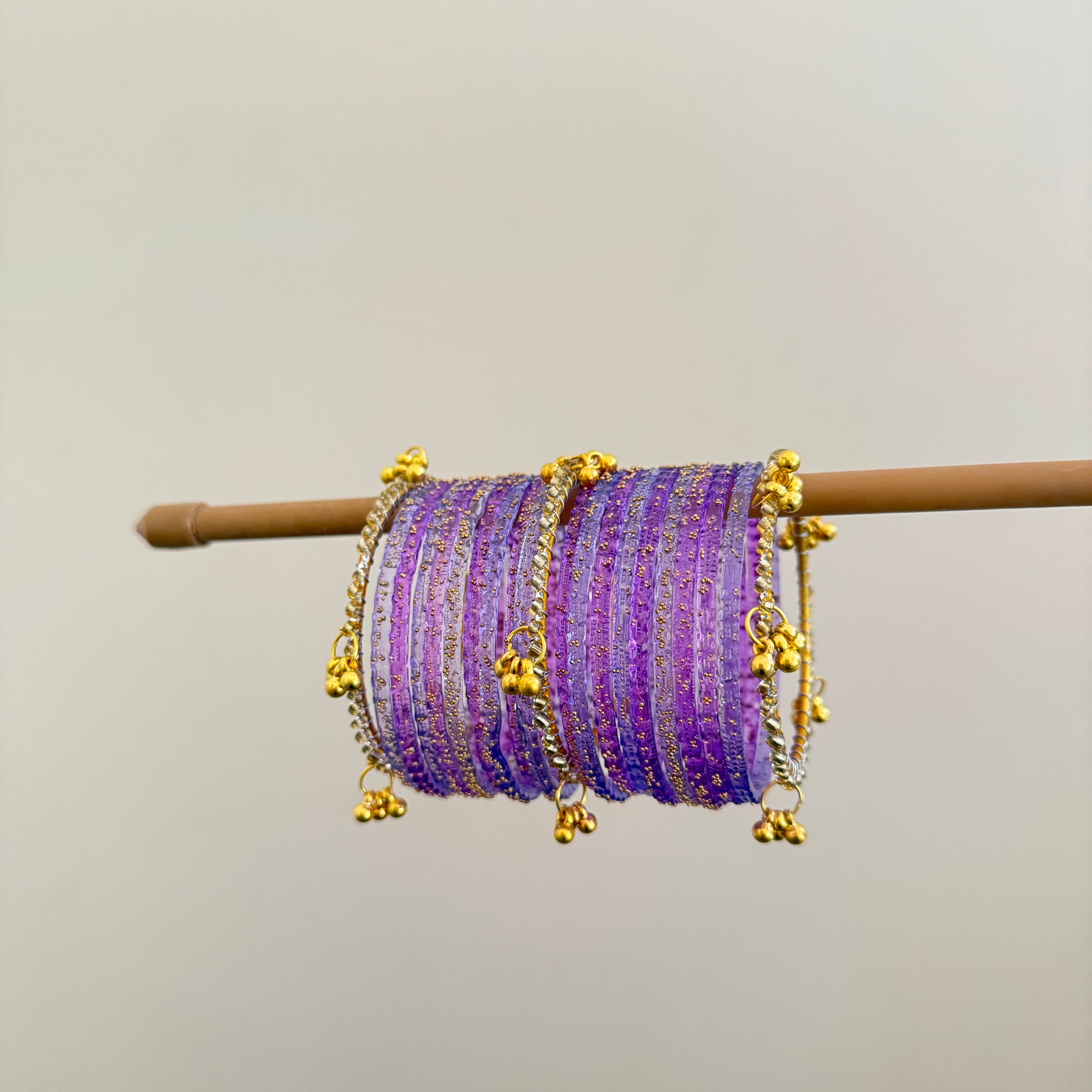 Purple Glass Bangles