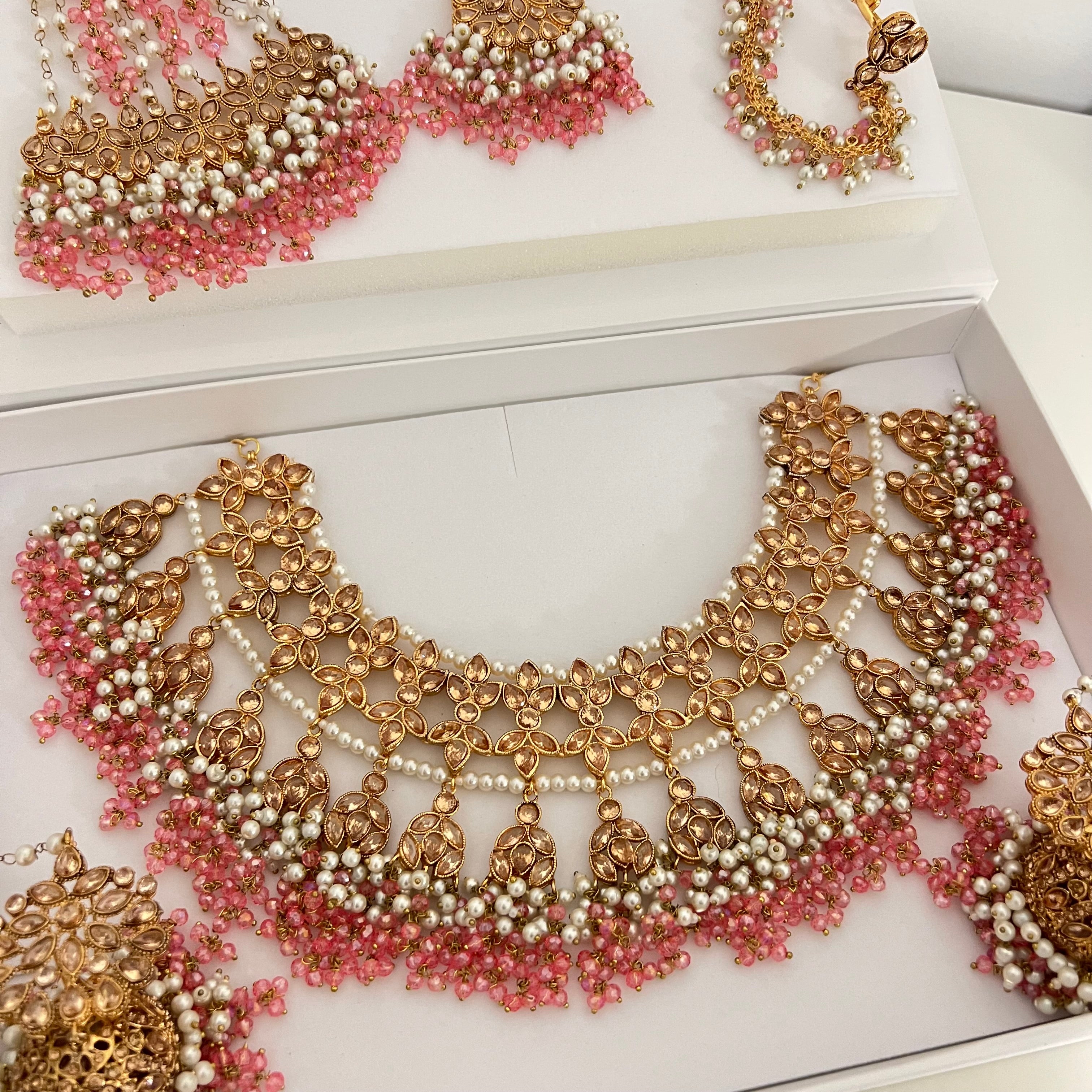 Mahir Bridal Set Pink