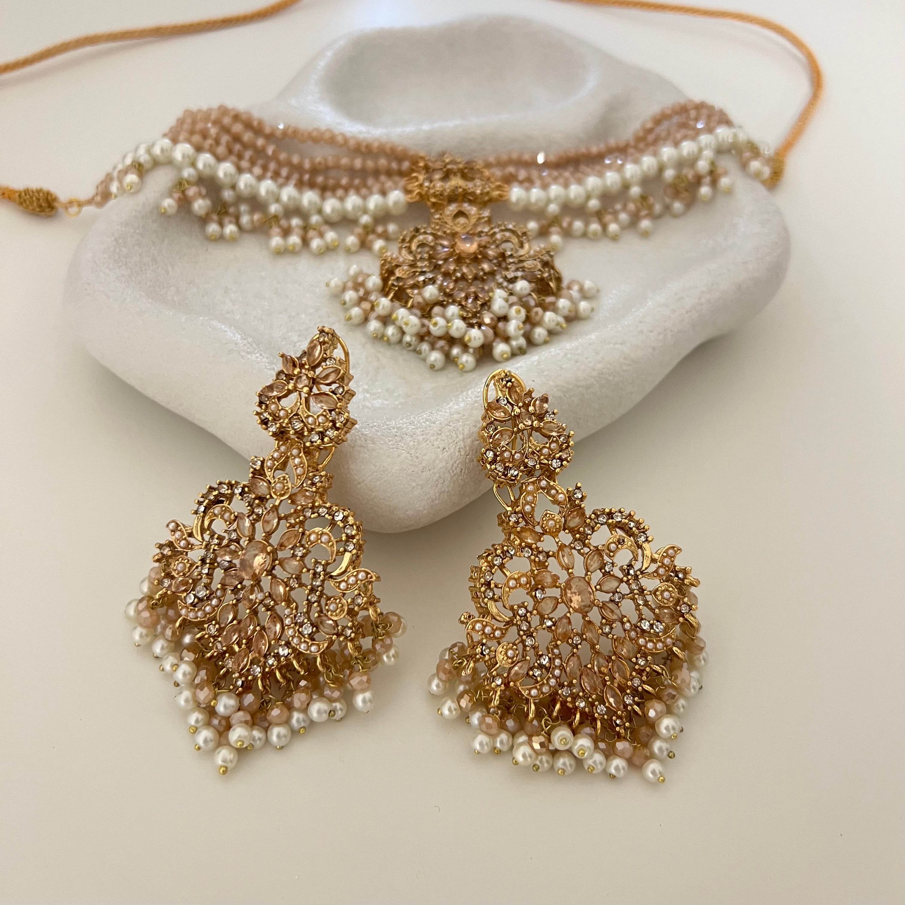 Ariana Choker Set Gold