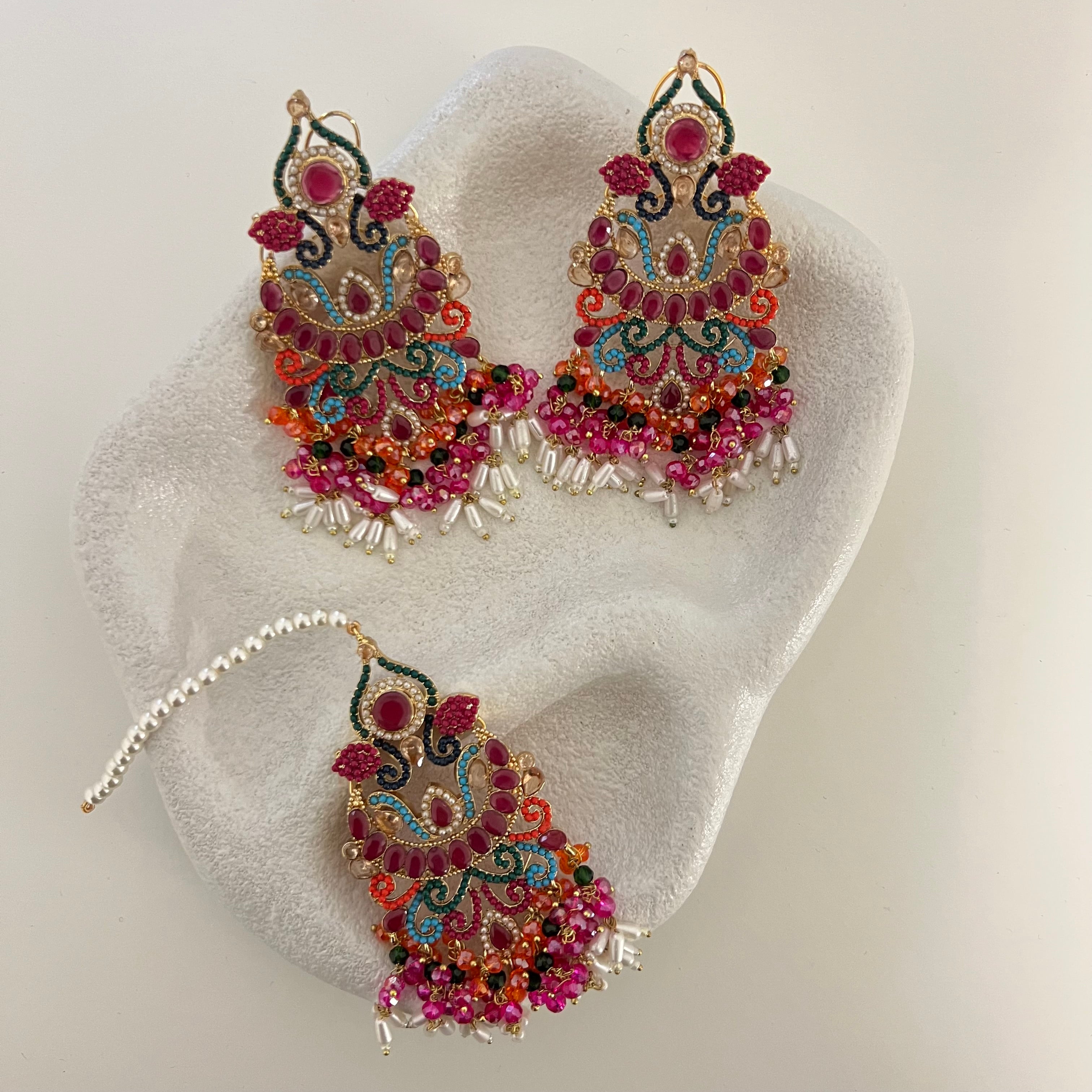 Zyna Earrings & Tikka Set