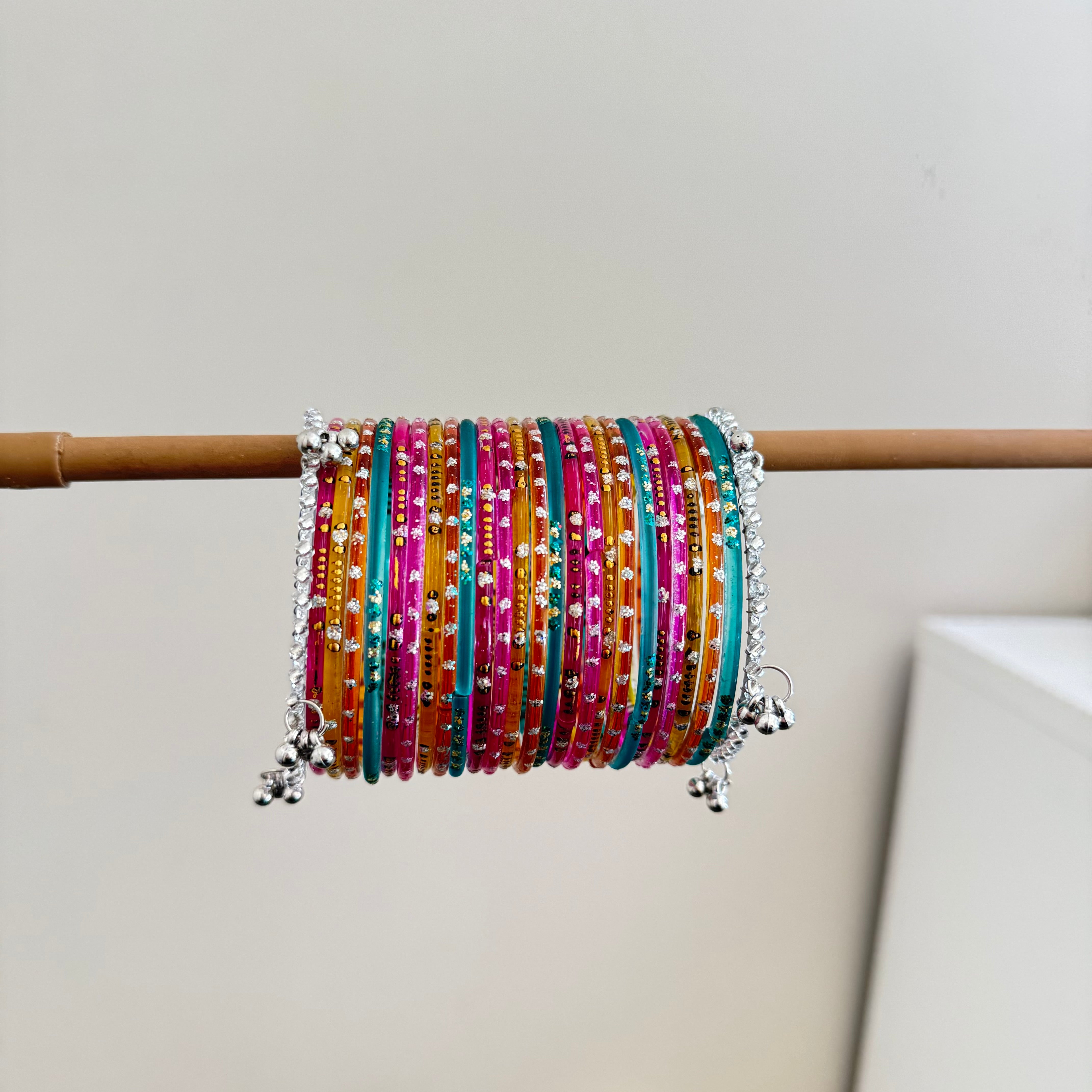 Rainbow Glass Bangles