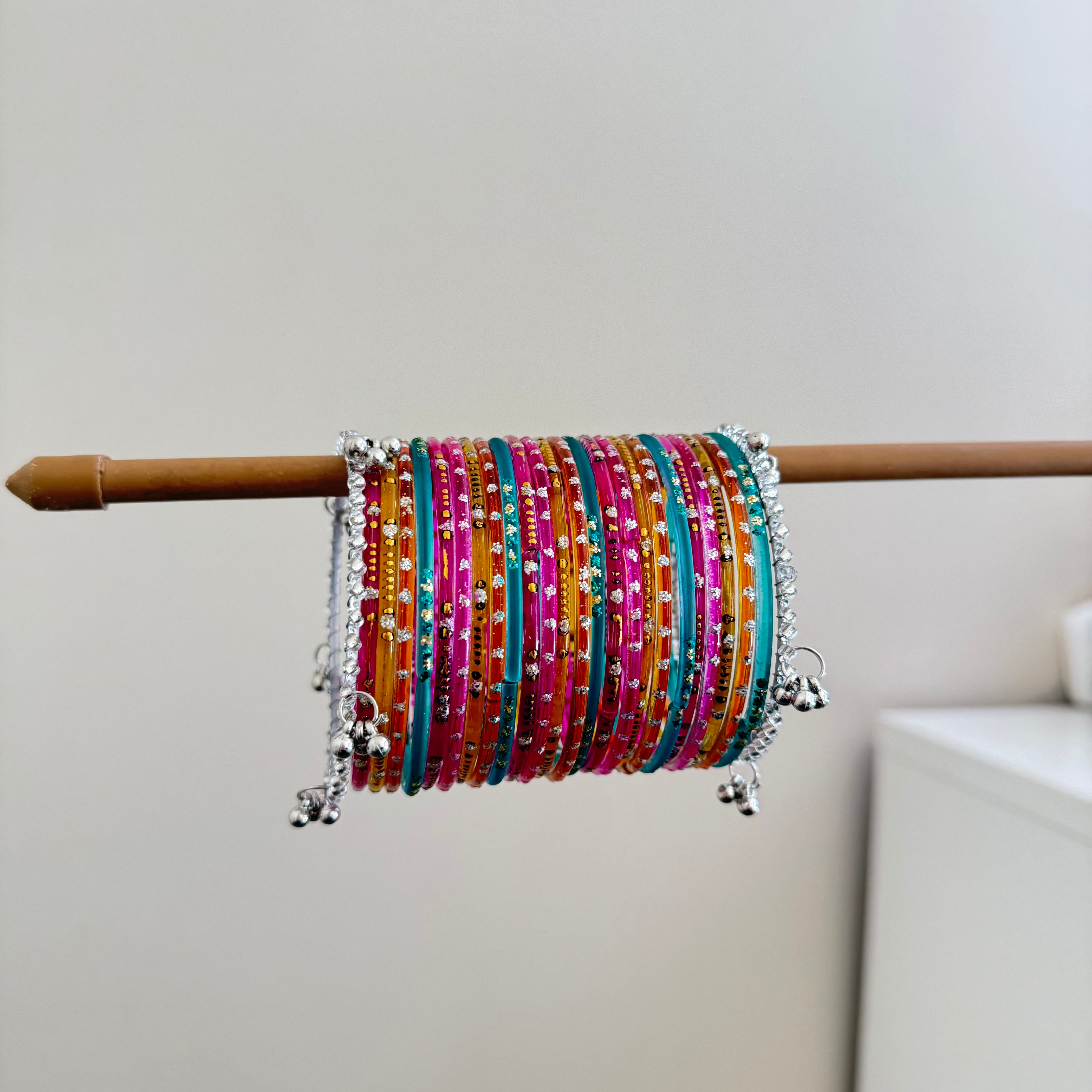 Rainbow Glass Bangles