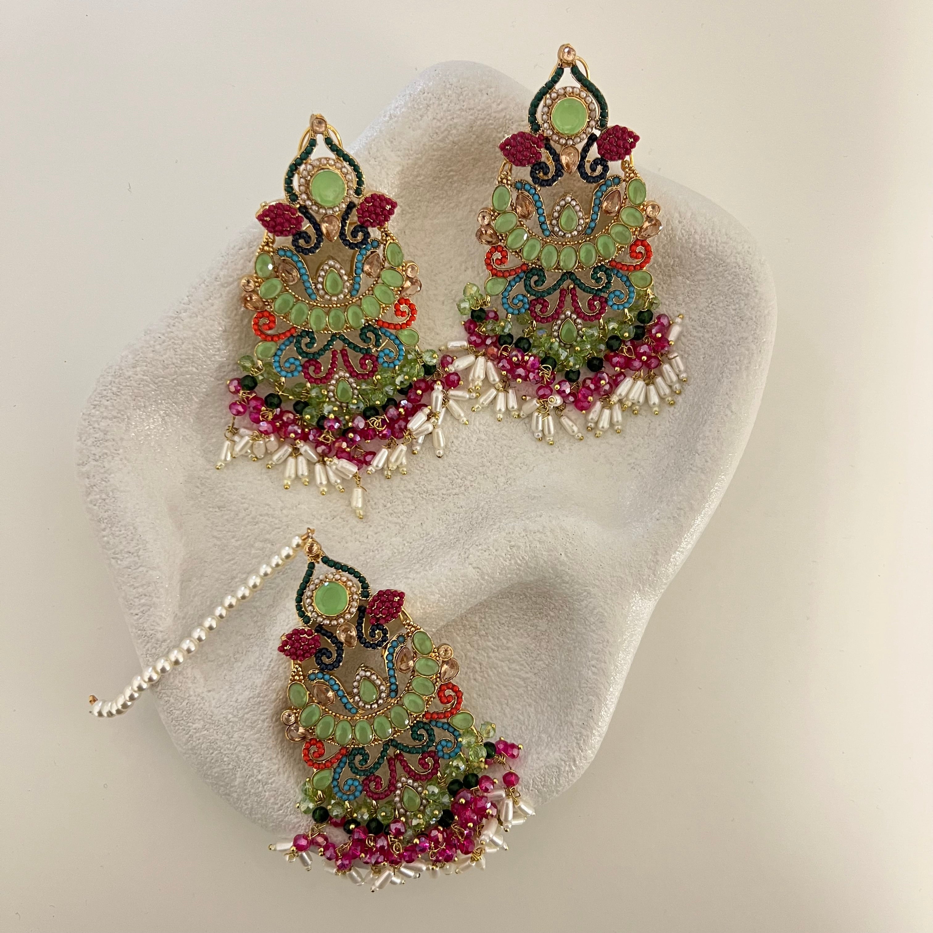 Zyna Earrings & Tikka Set