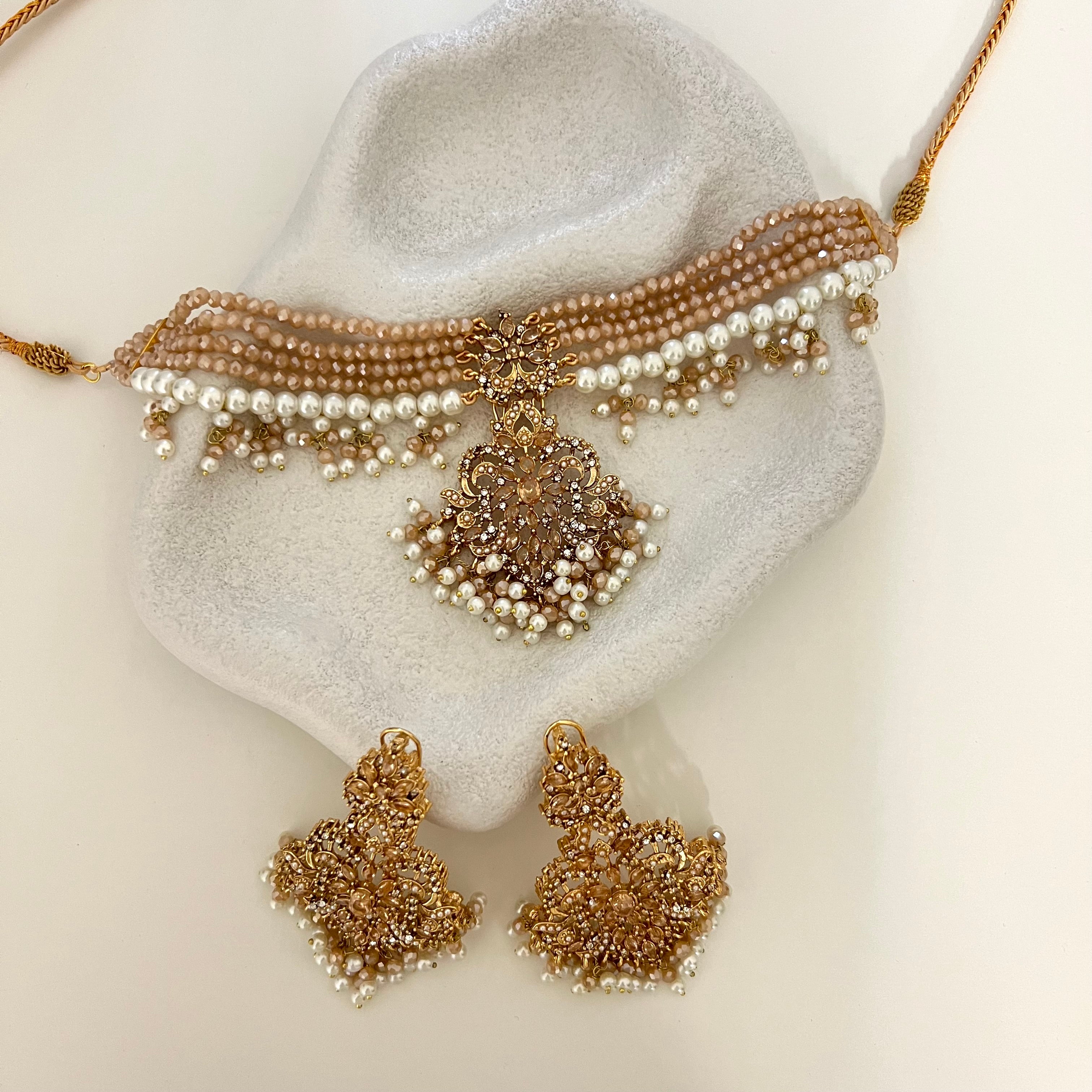 Ariana Choker Set Gold