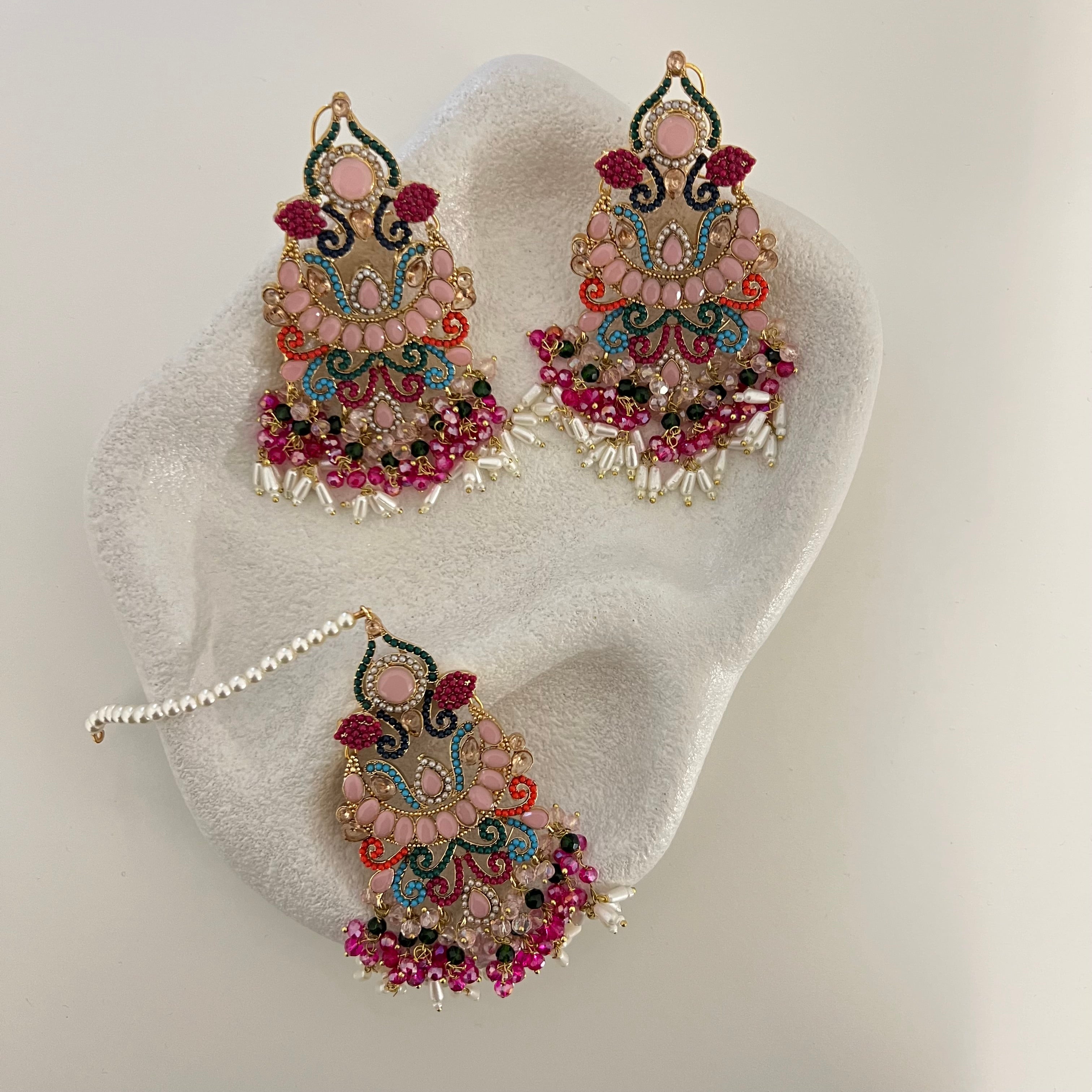 Zyna Earrings & Tikka Set