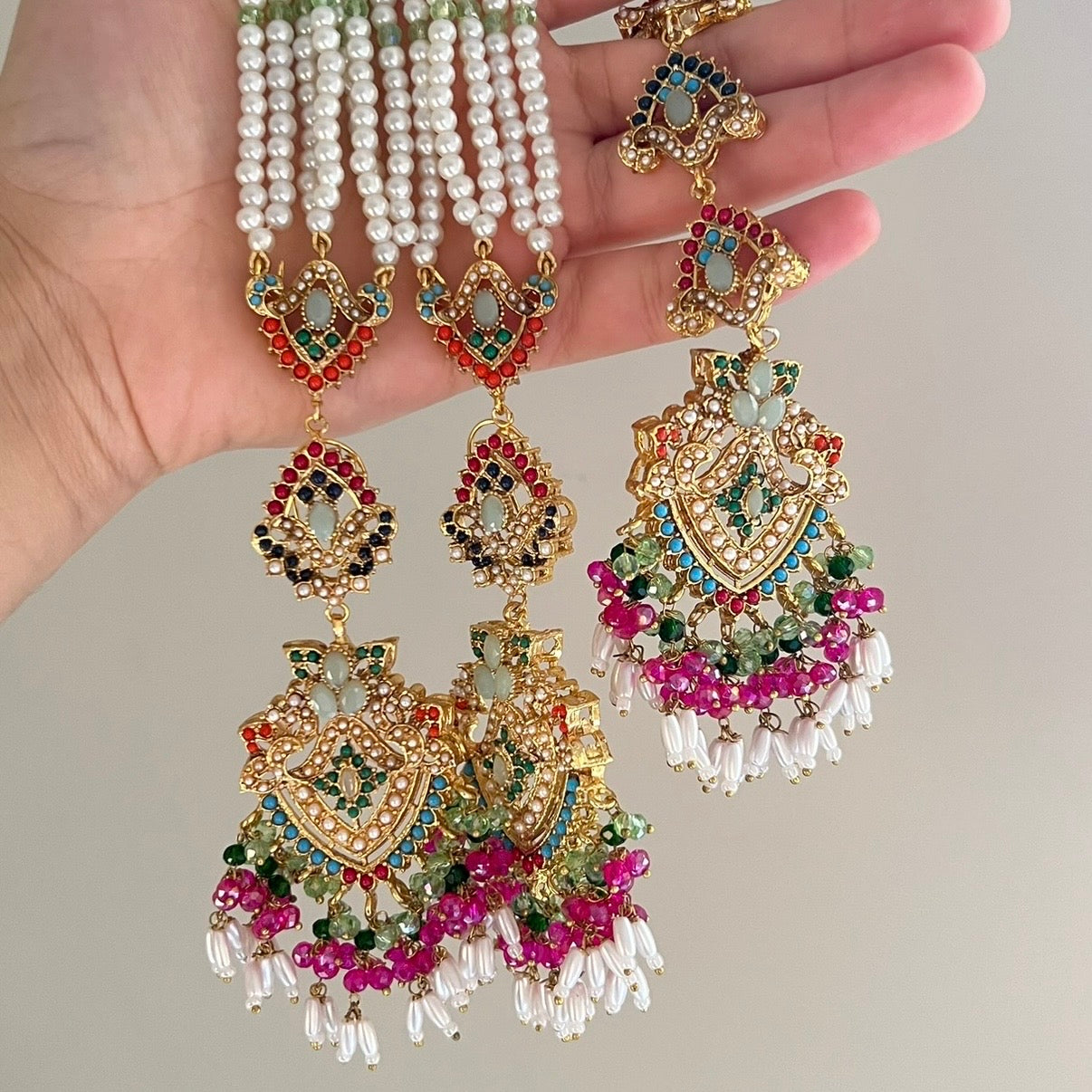 Sureya Earrings & Tikka