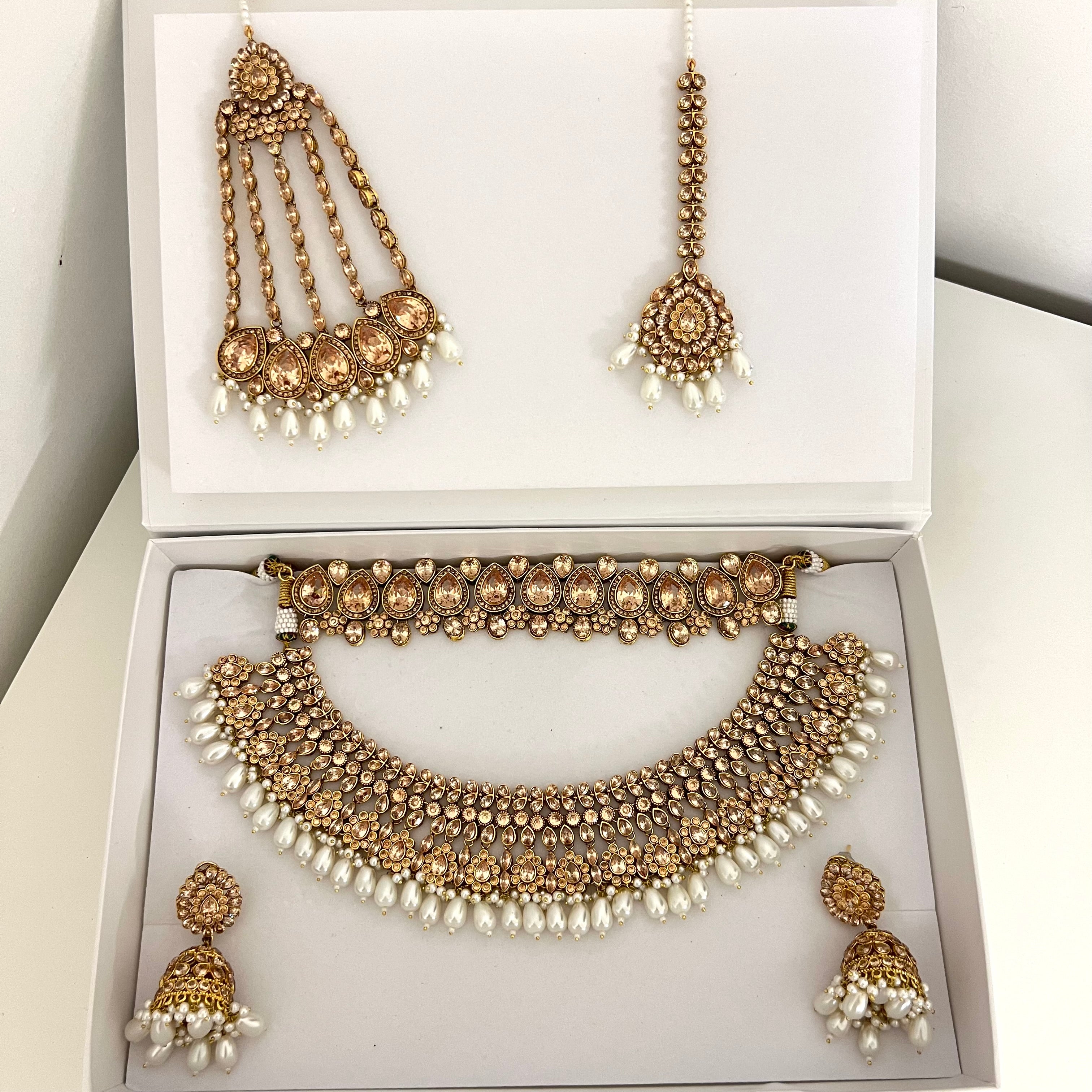 Aria Bridal Set Bronze Gold