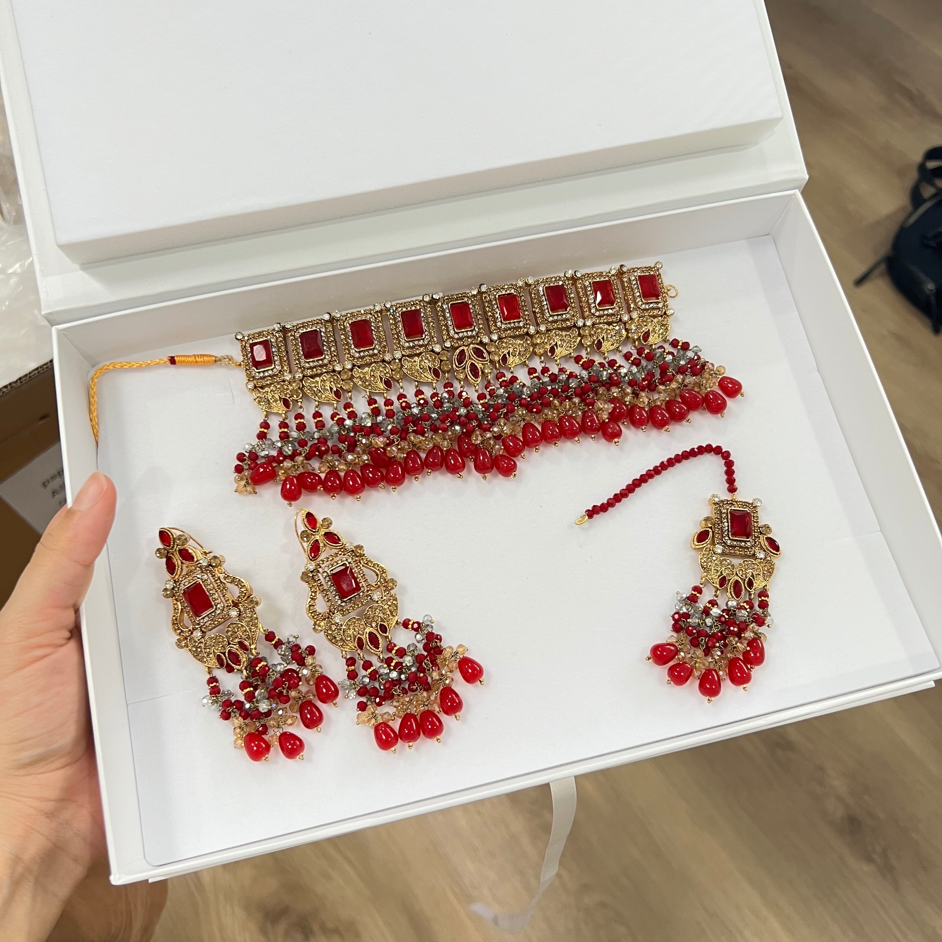 Riya Choker set Red