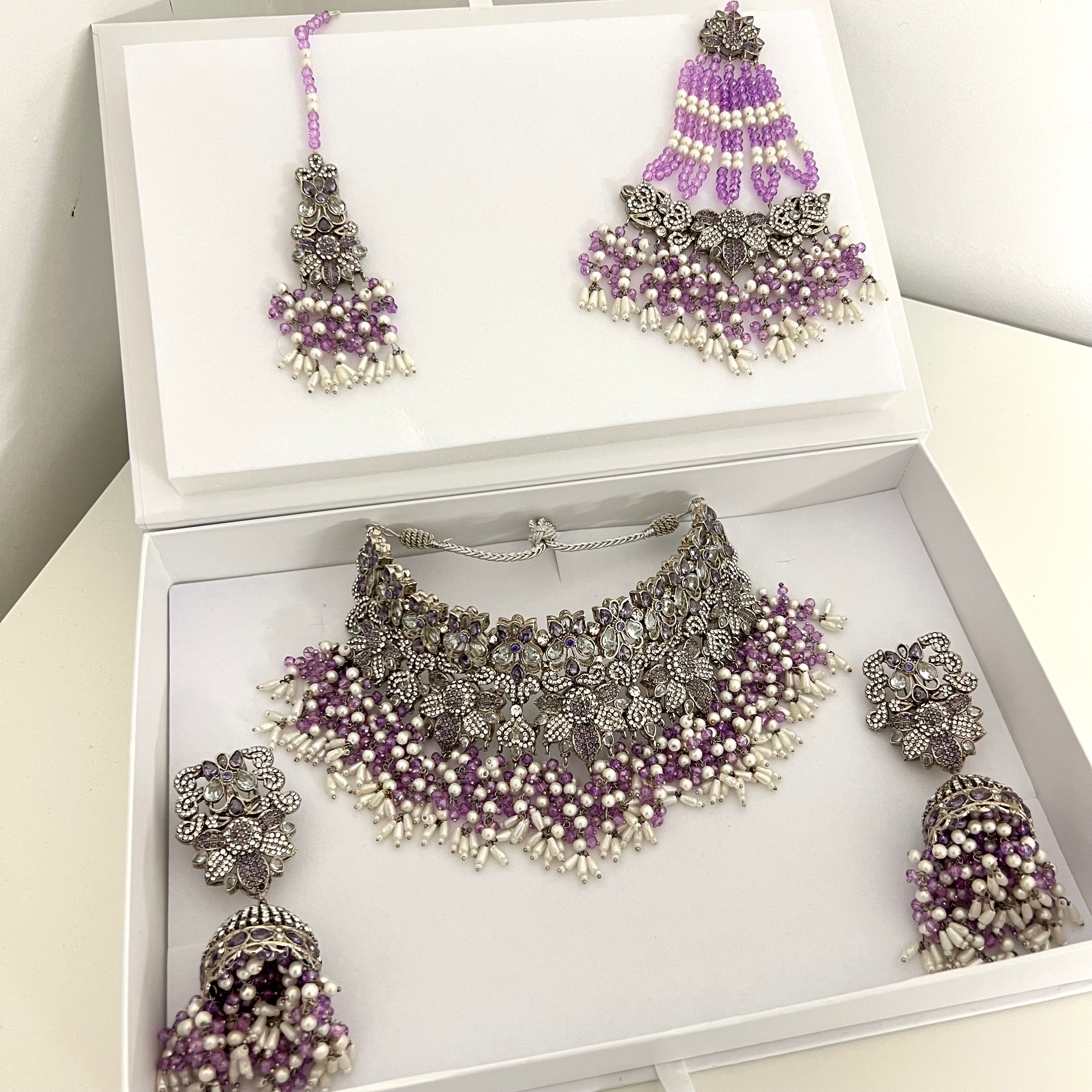 Sharjeena Bridal Set Purple