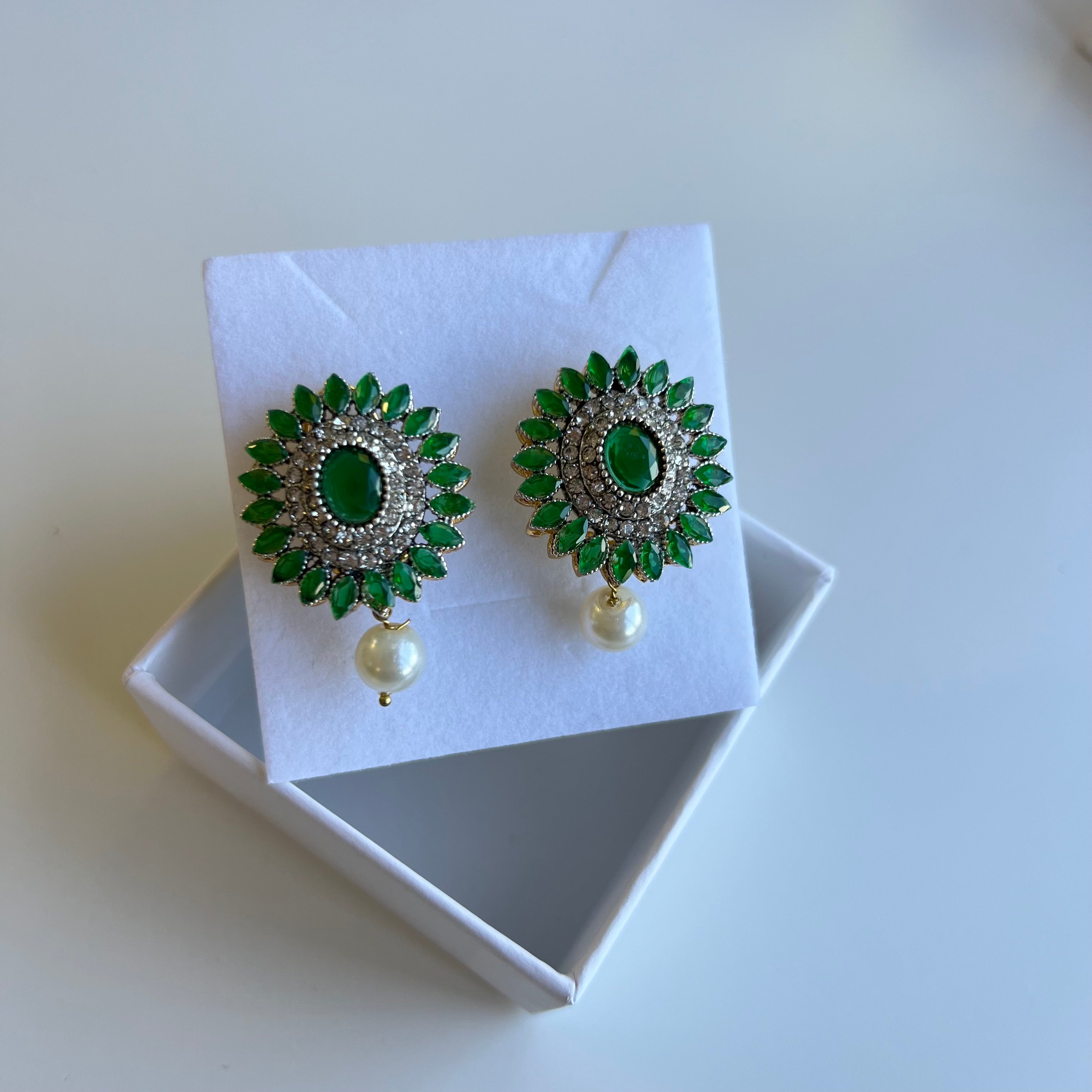 Nadia Studs Green