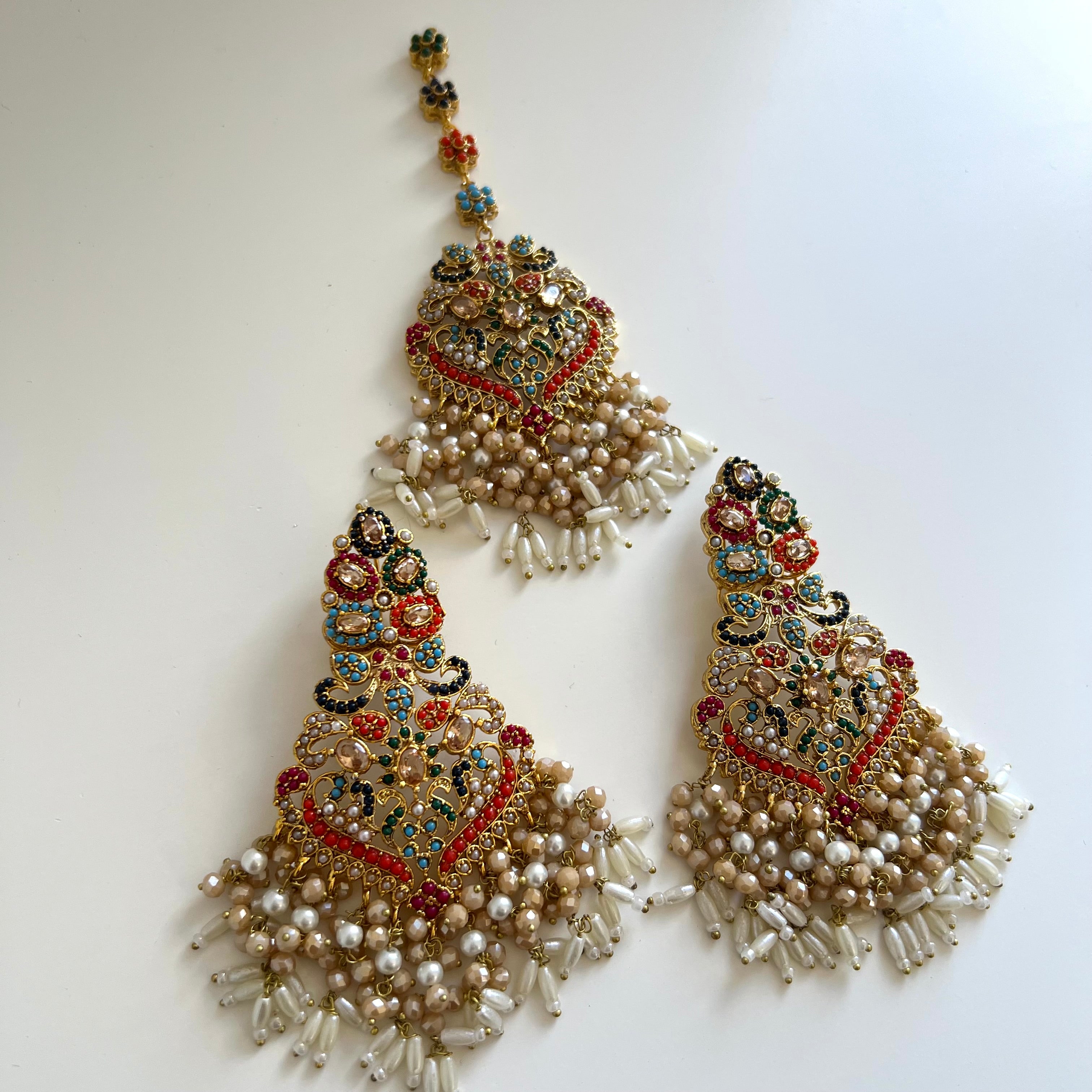 Anam Earring & Tikka Set Gold