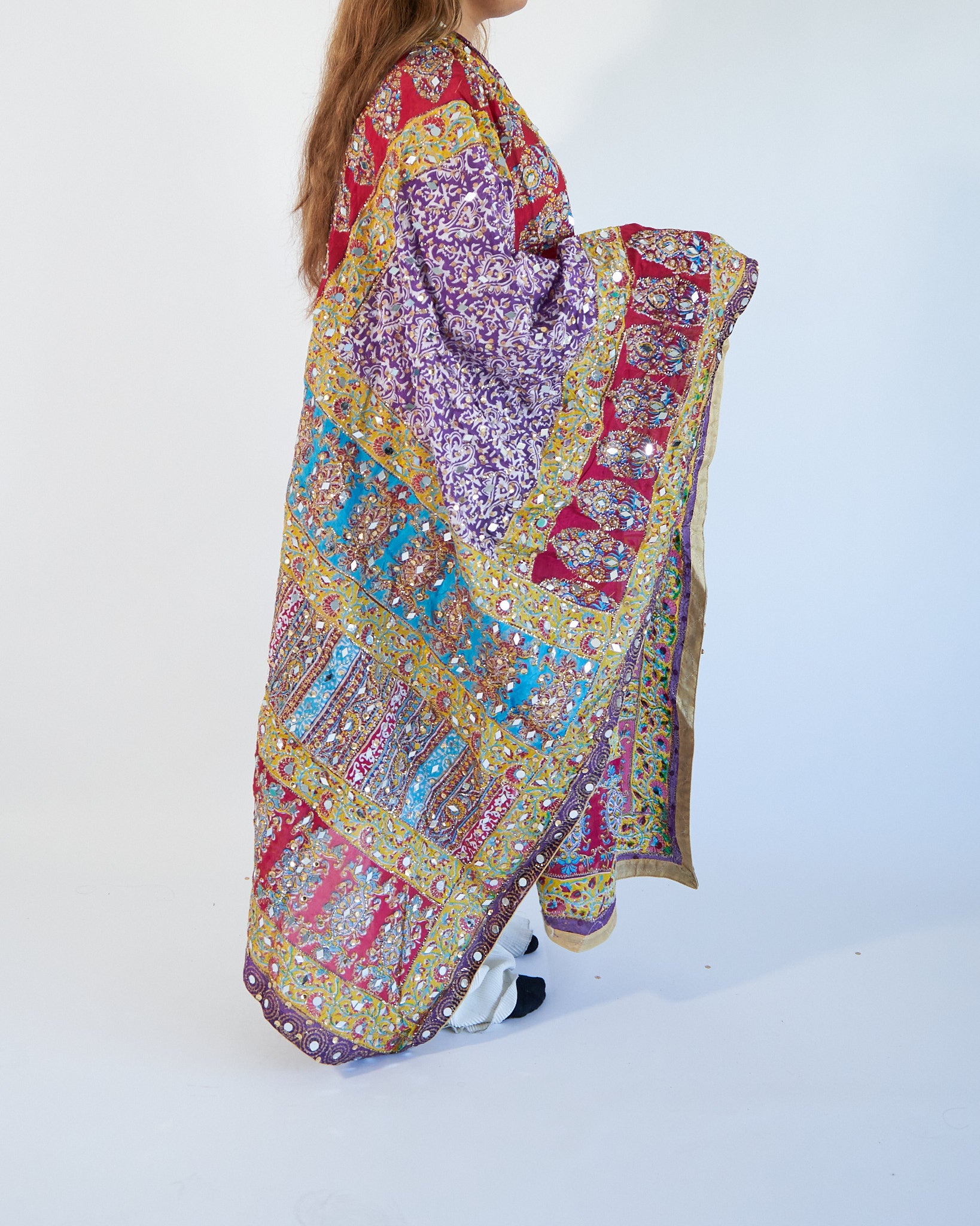 Eshaal Multicoloured Silk Dupatta