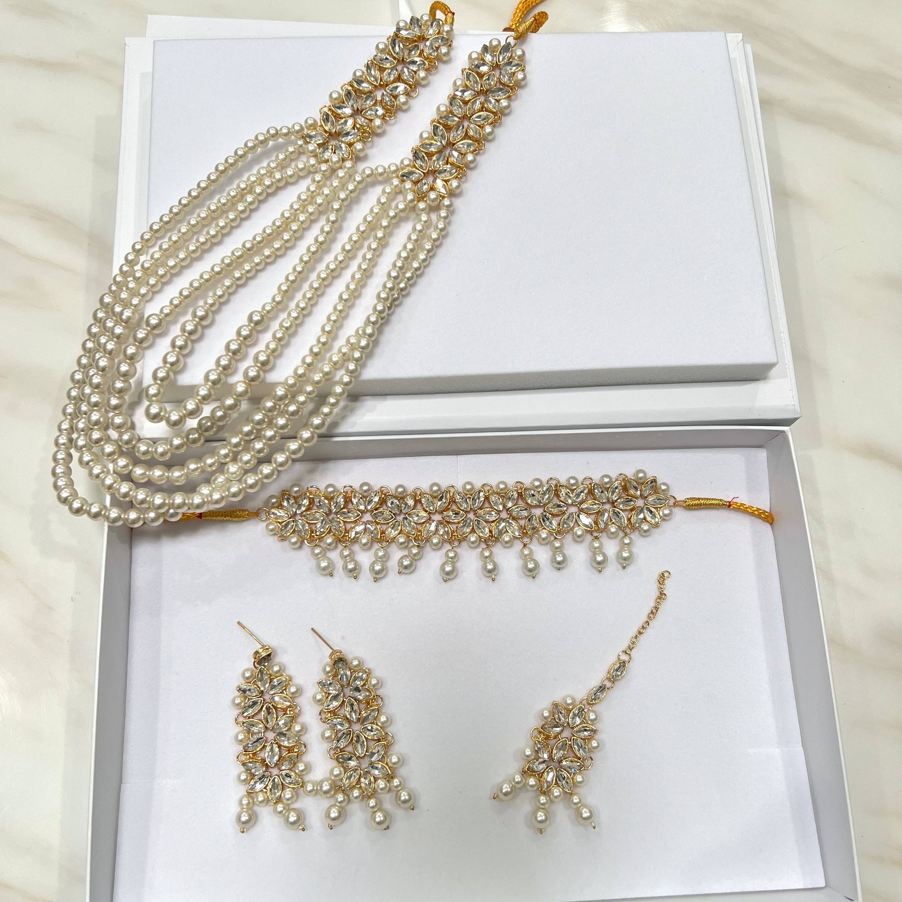 Sania Necklace Set Gold