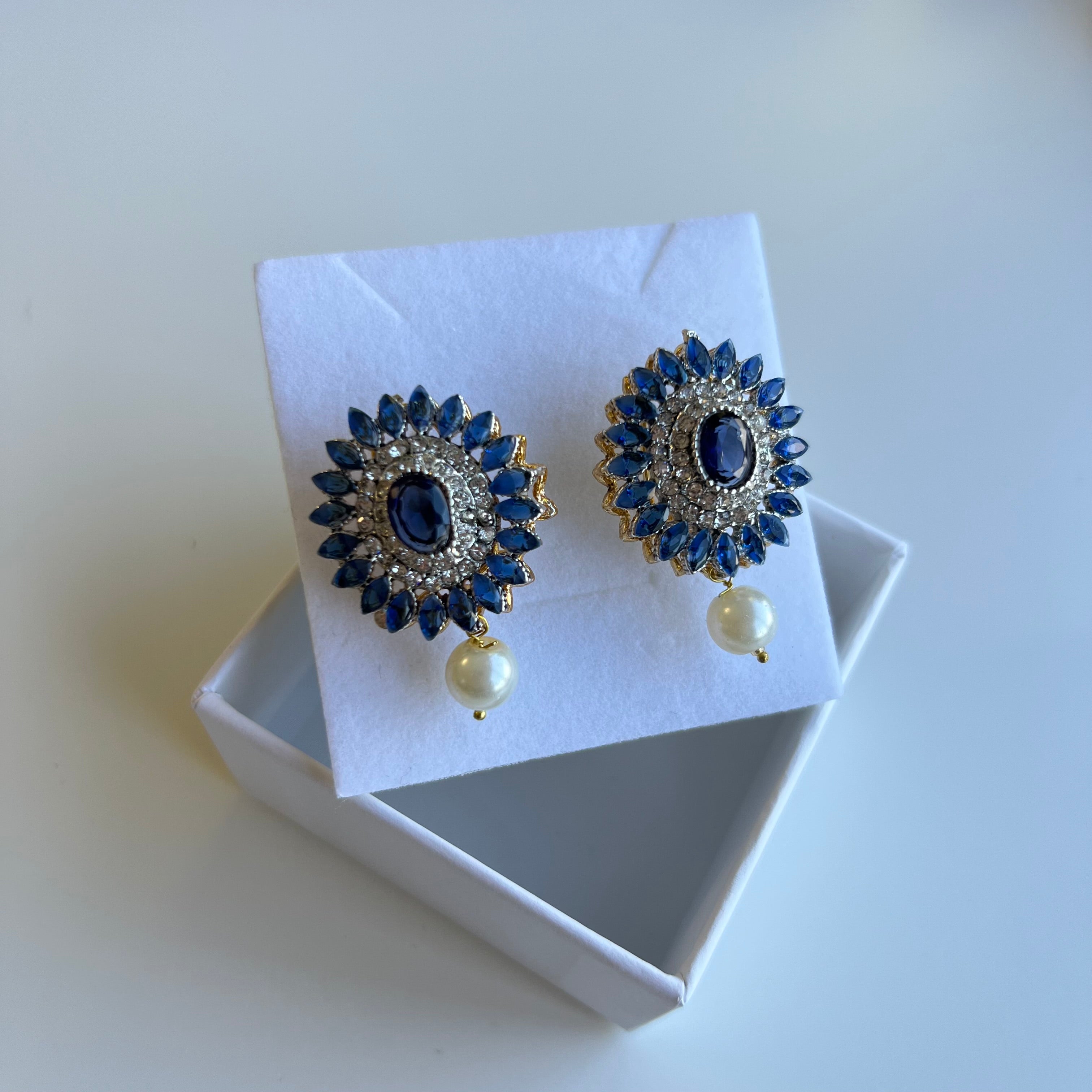 Nadia Studs Navy