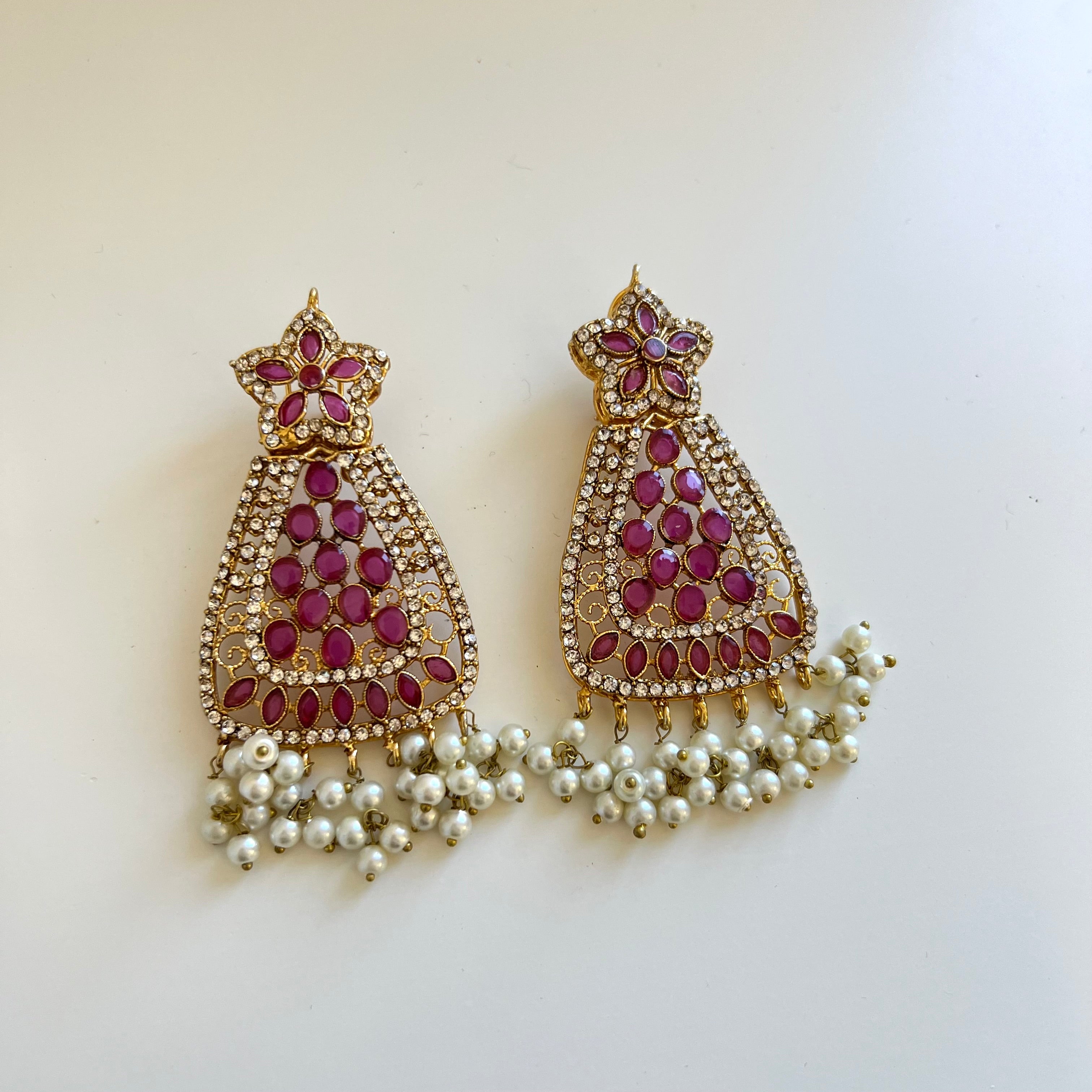 Tara Earrings Pink