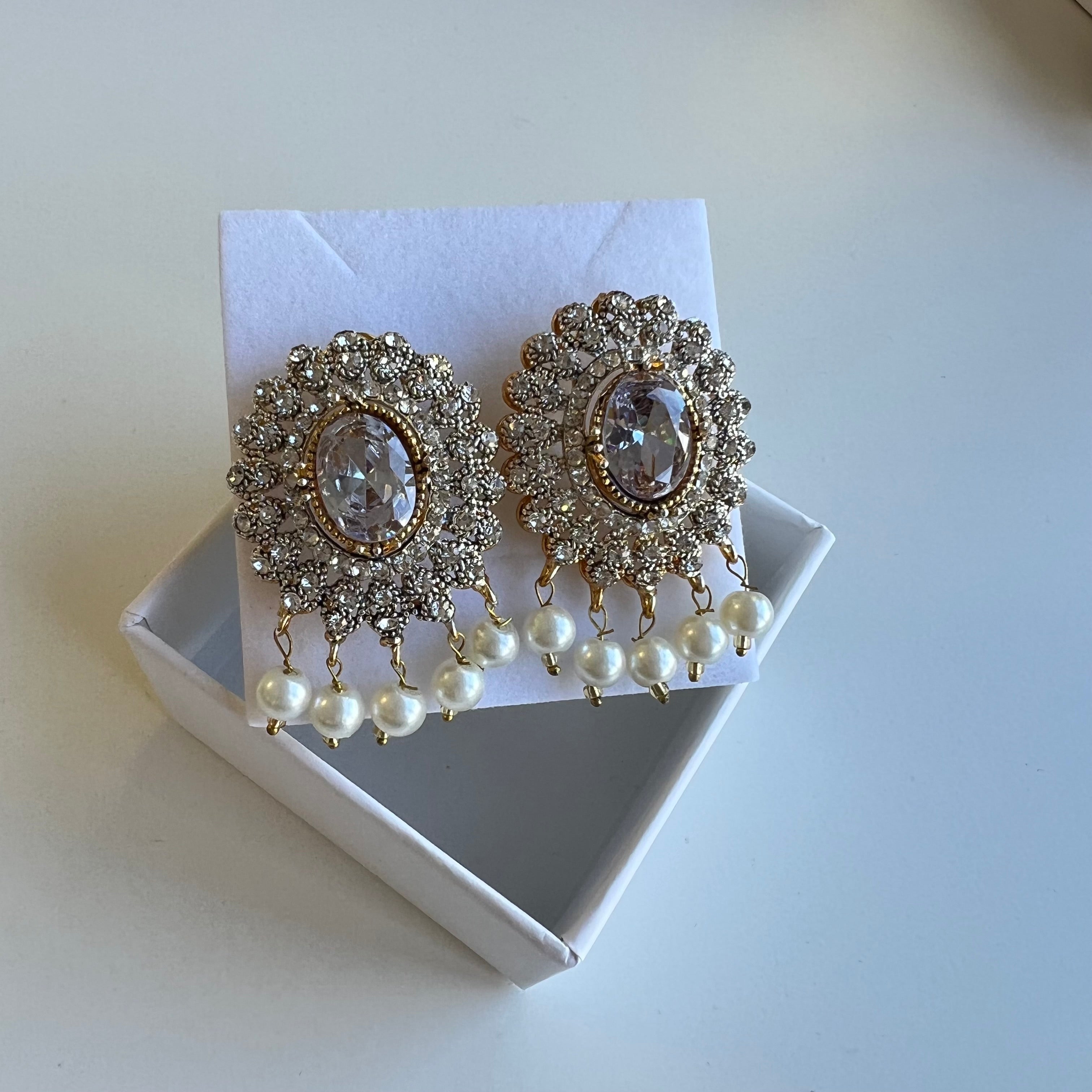 Maya Statement Studs Silver