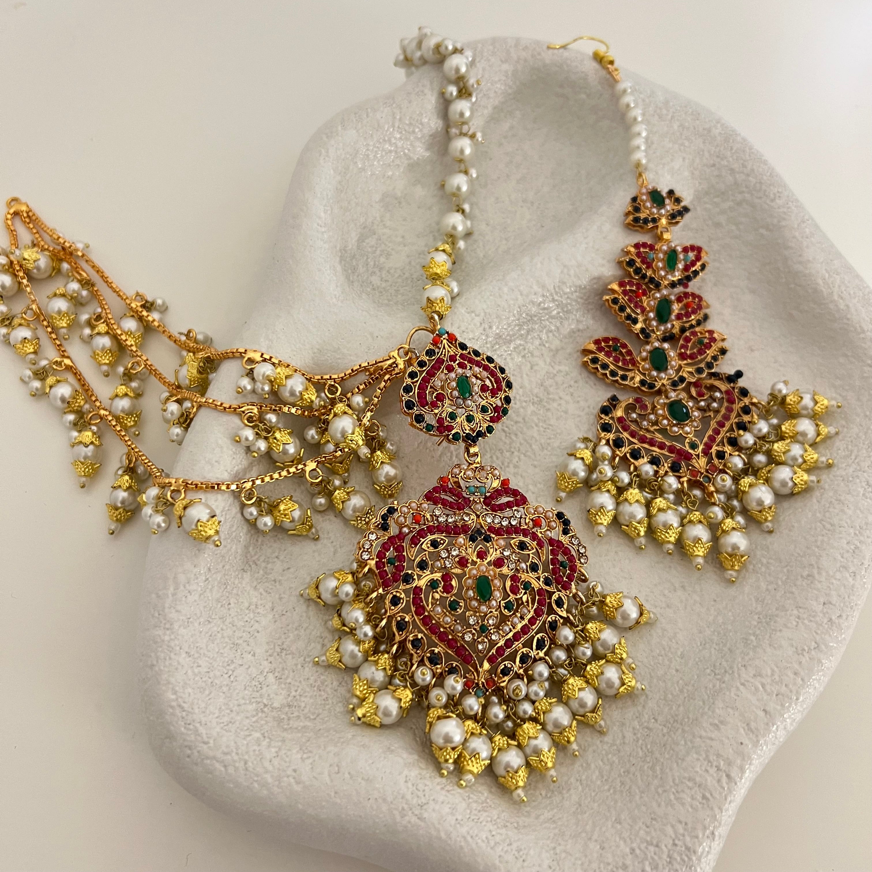 Katrina Earrings & Tikka Set