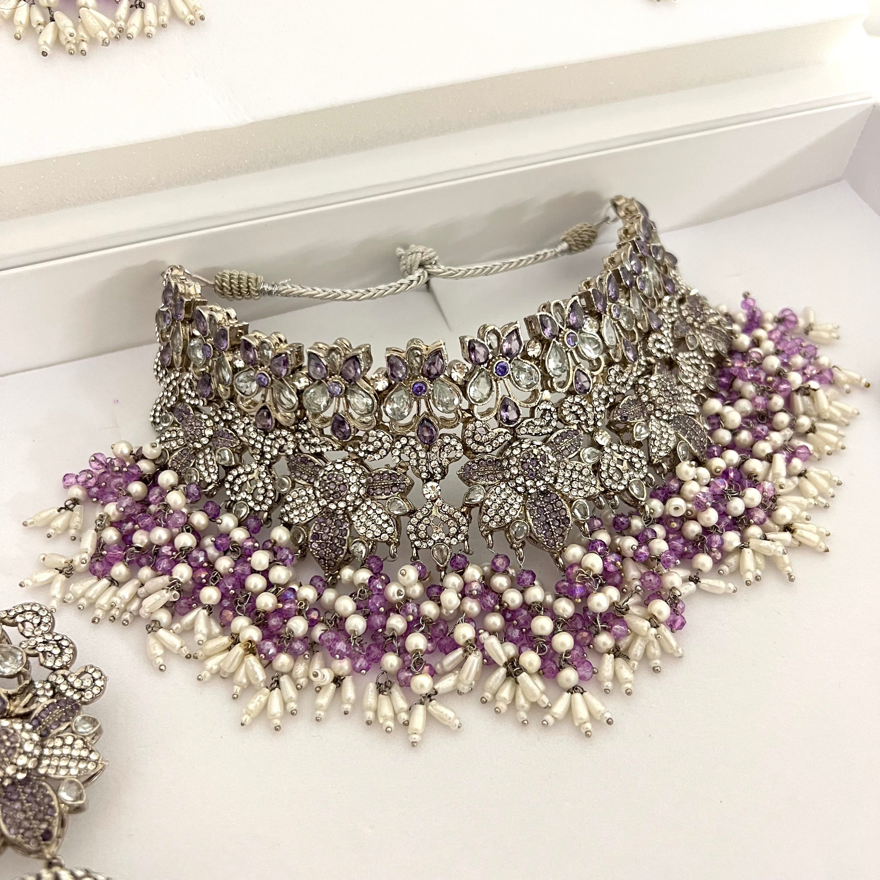 Sharjeena Bridal Set Purple