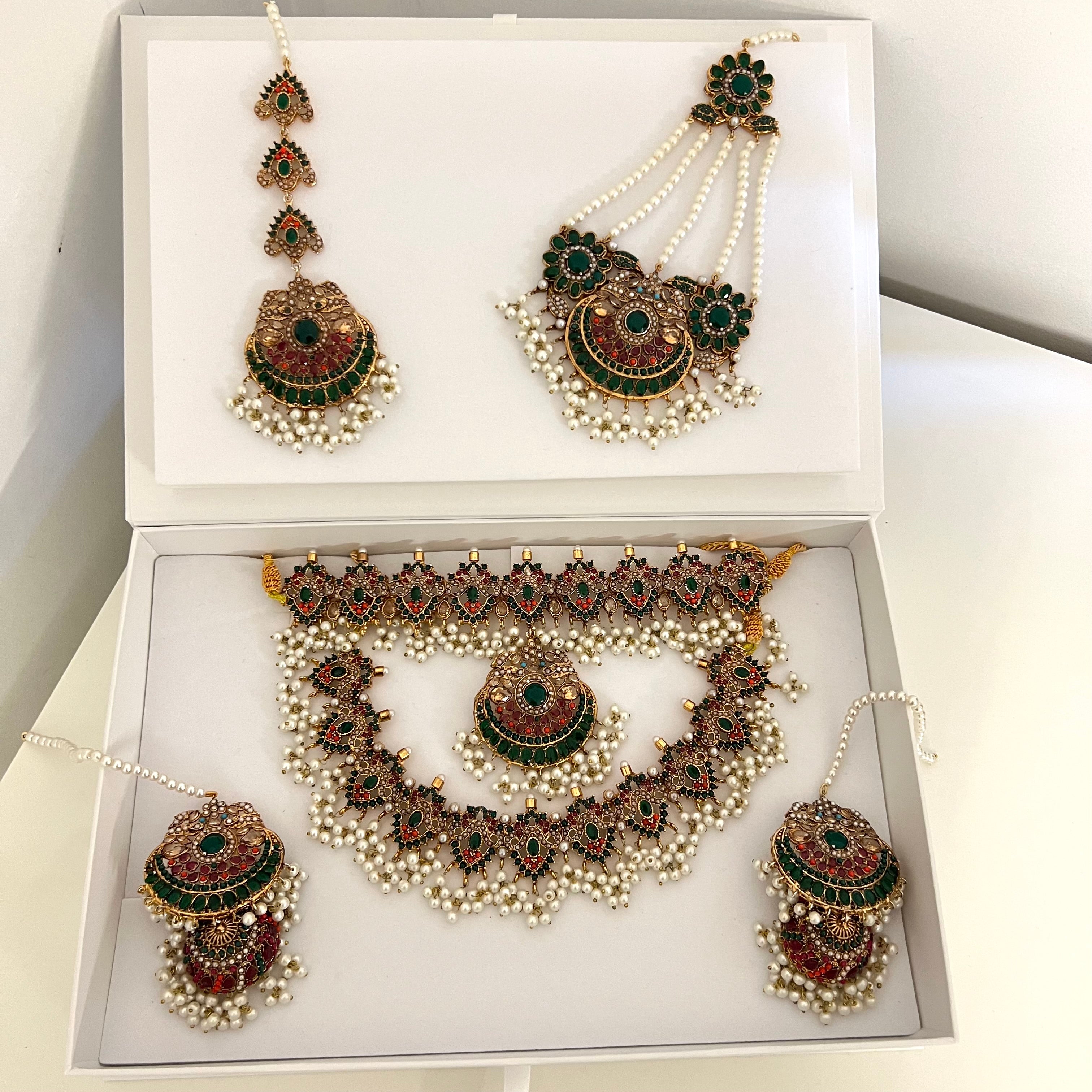 Dholak Bridal Set Green