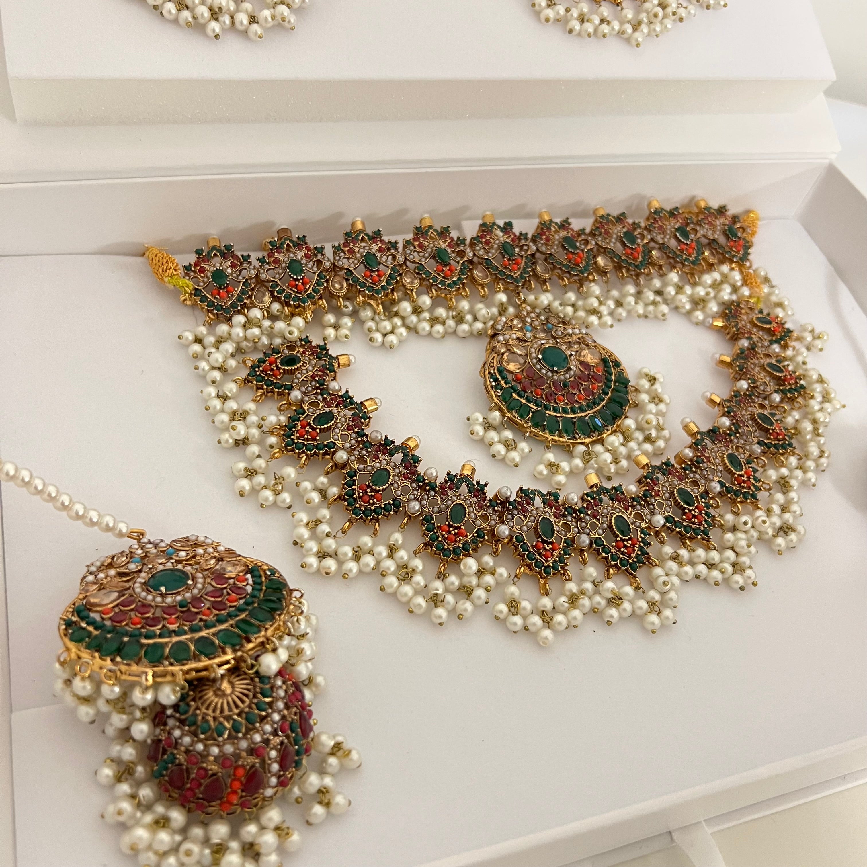 Dholak Bridal Set Green