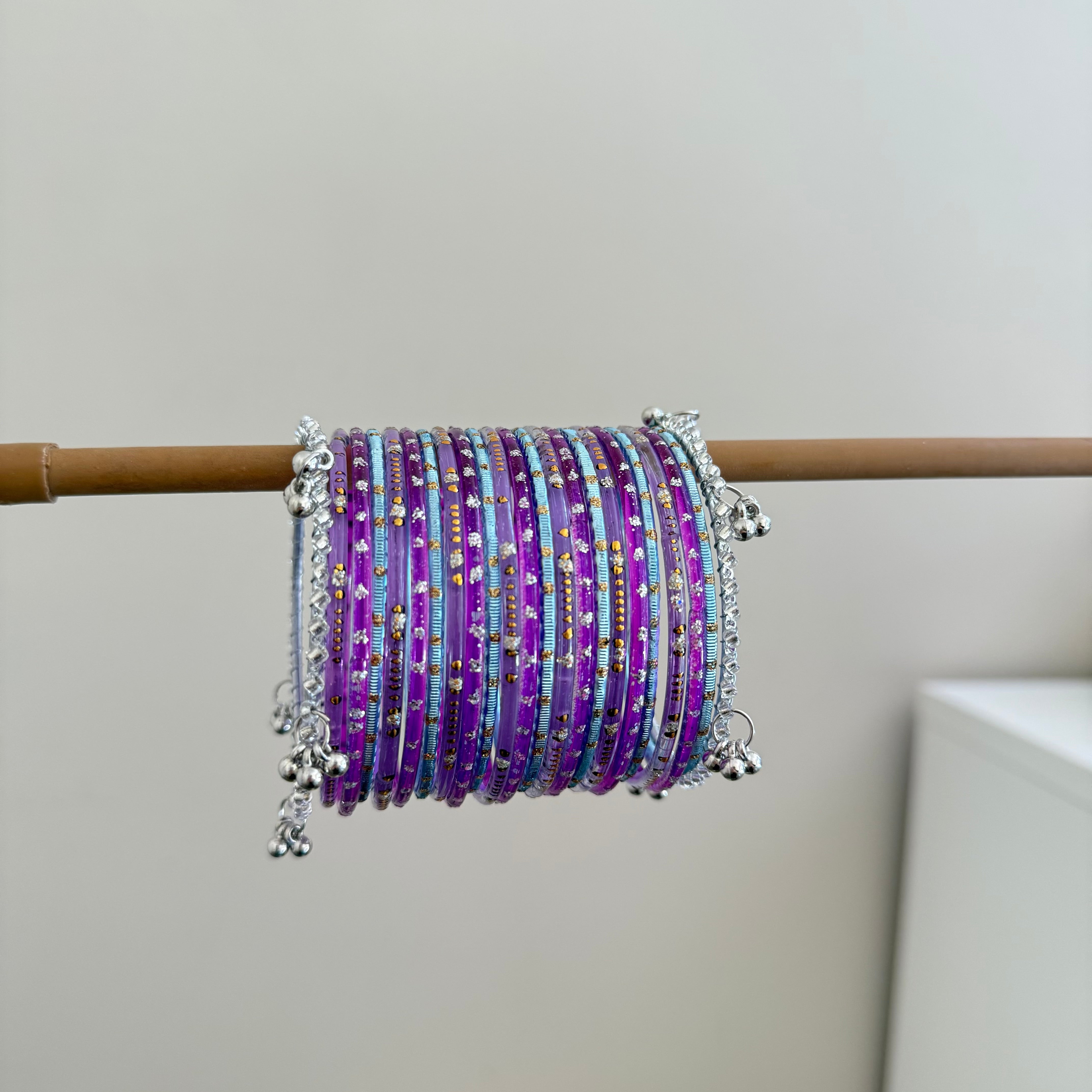 Purple Glass Bangles