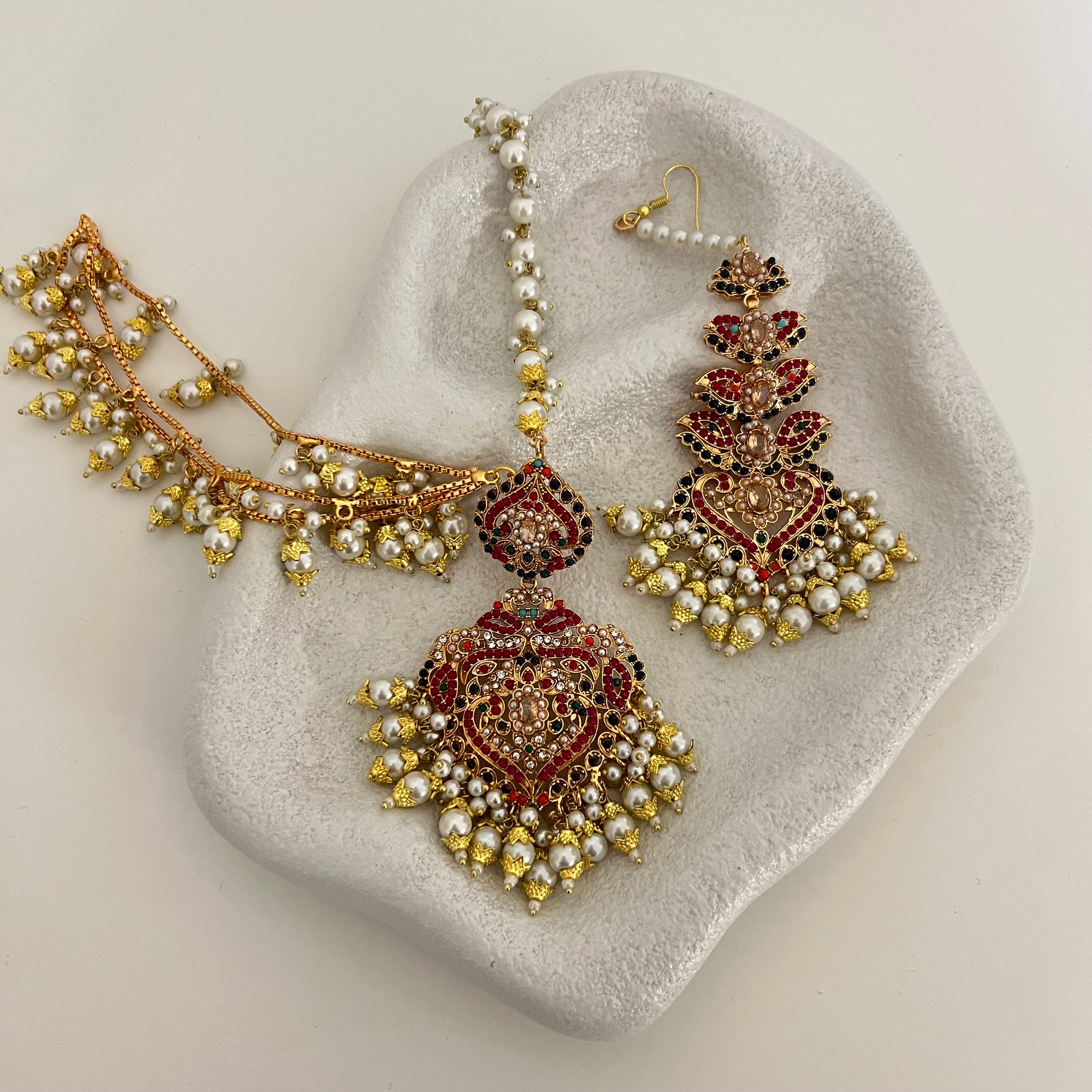 Katrina Earrings & Tikka Set