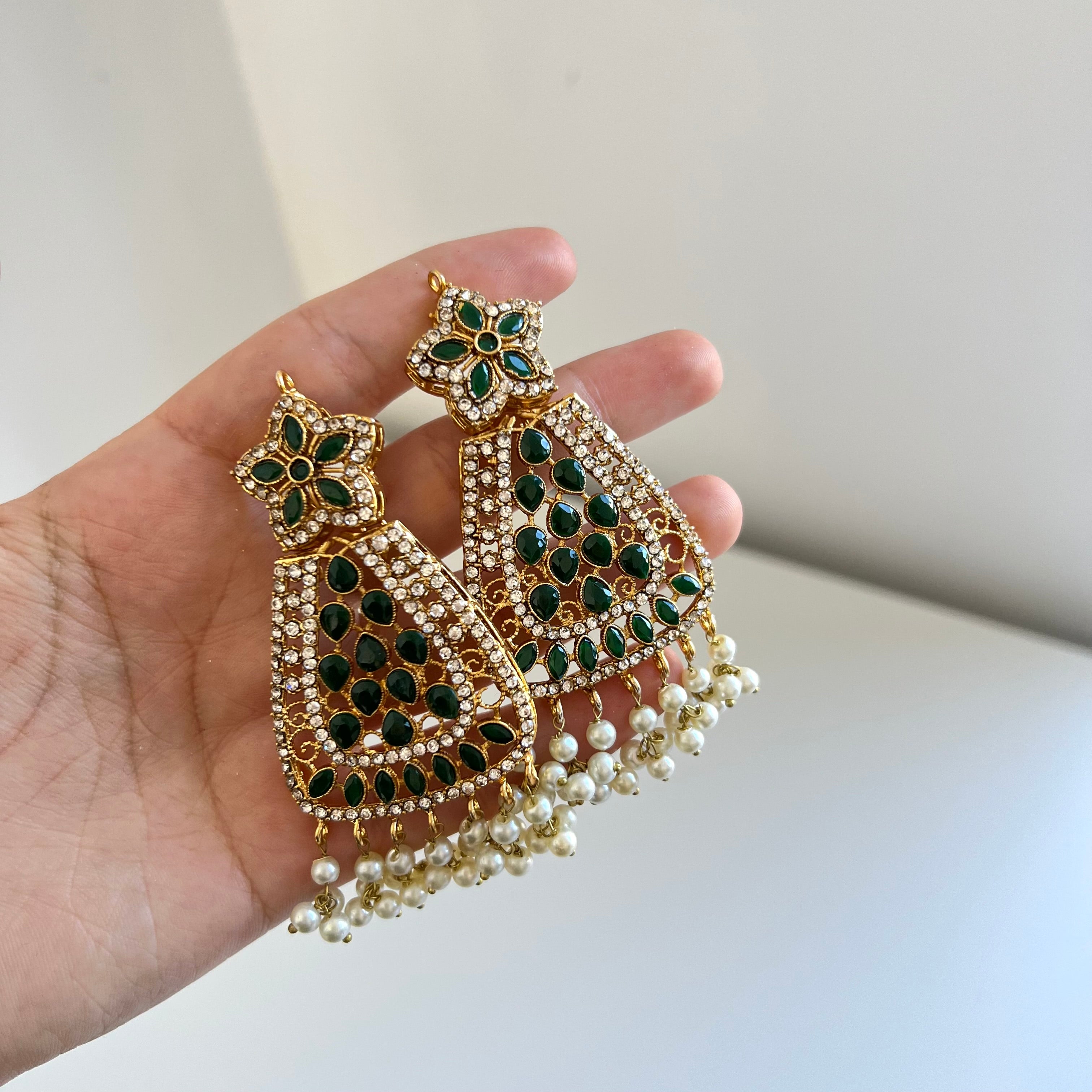 Tara Earrings Green