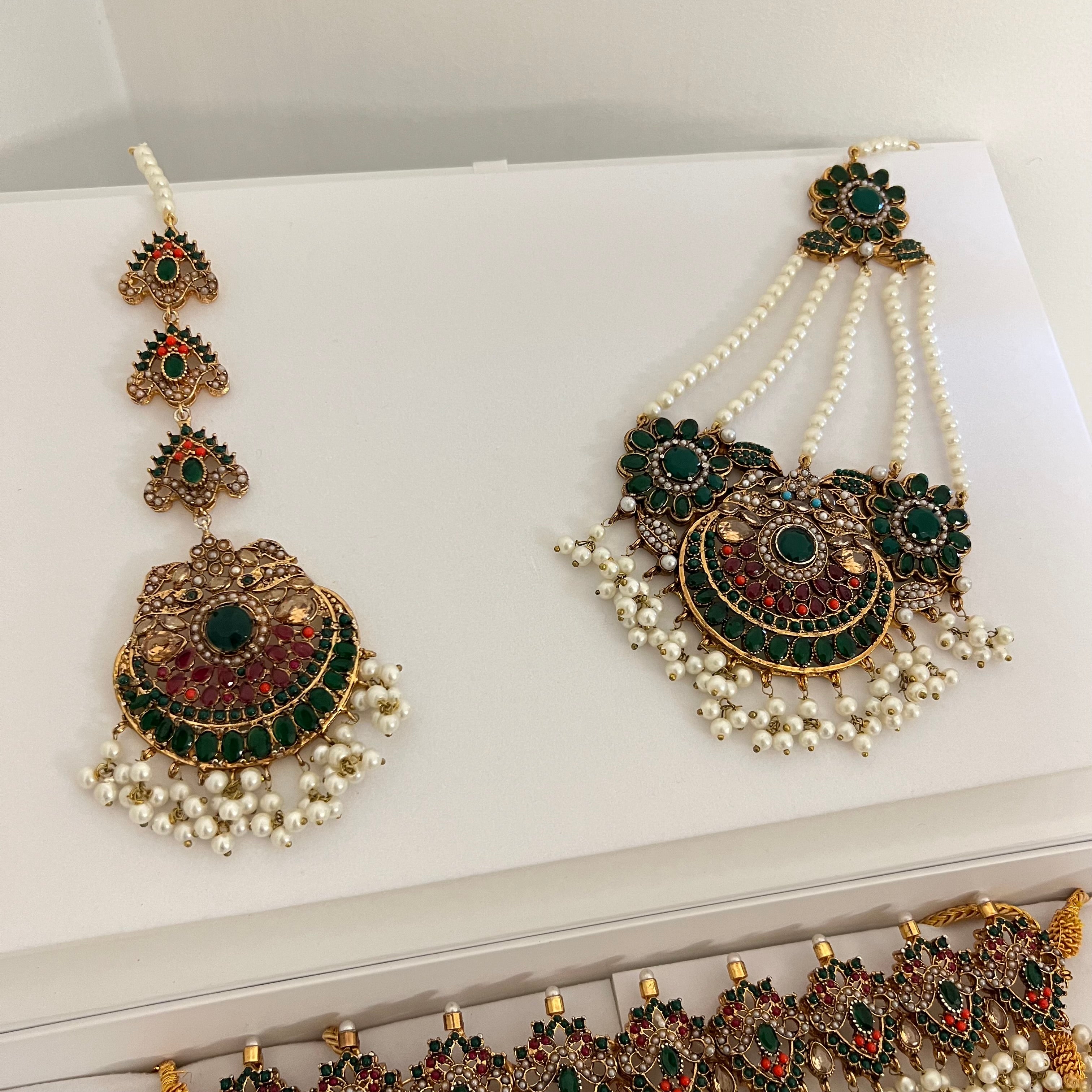 Dholak Bridal Set Green