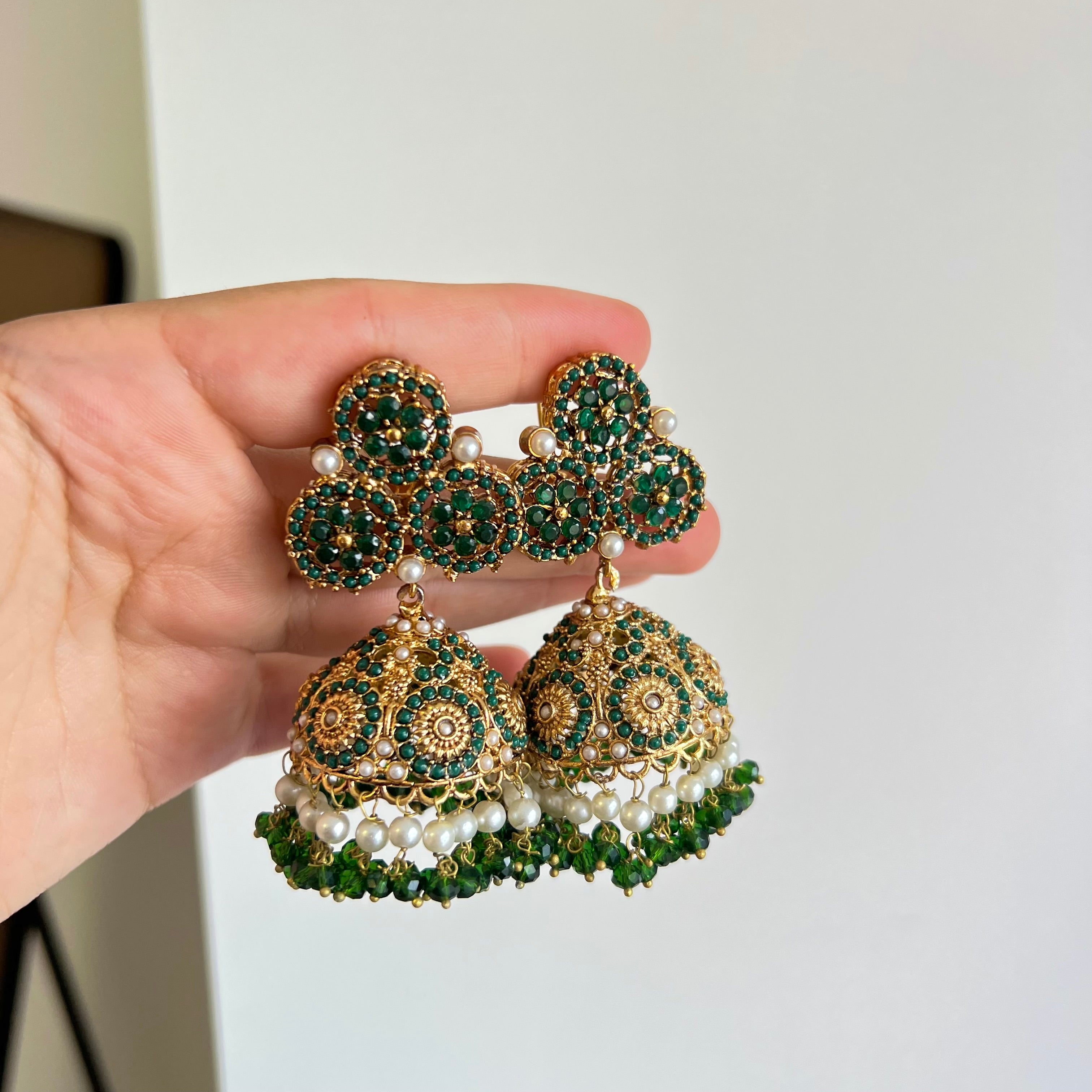 Razia Necklace Set Green