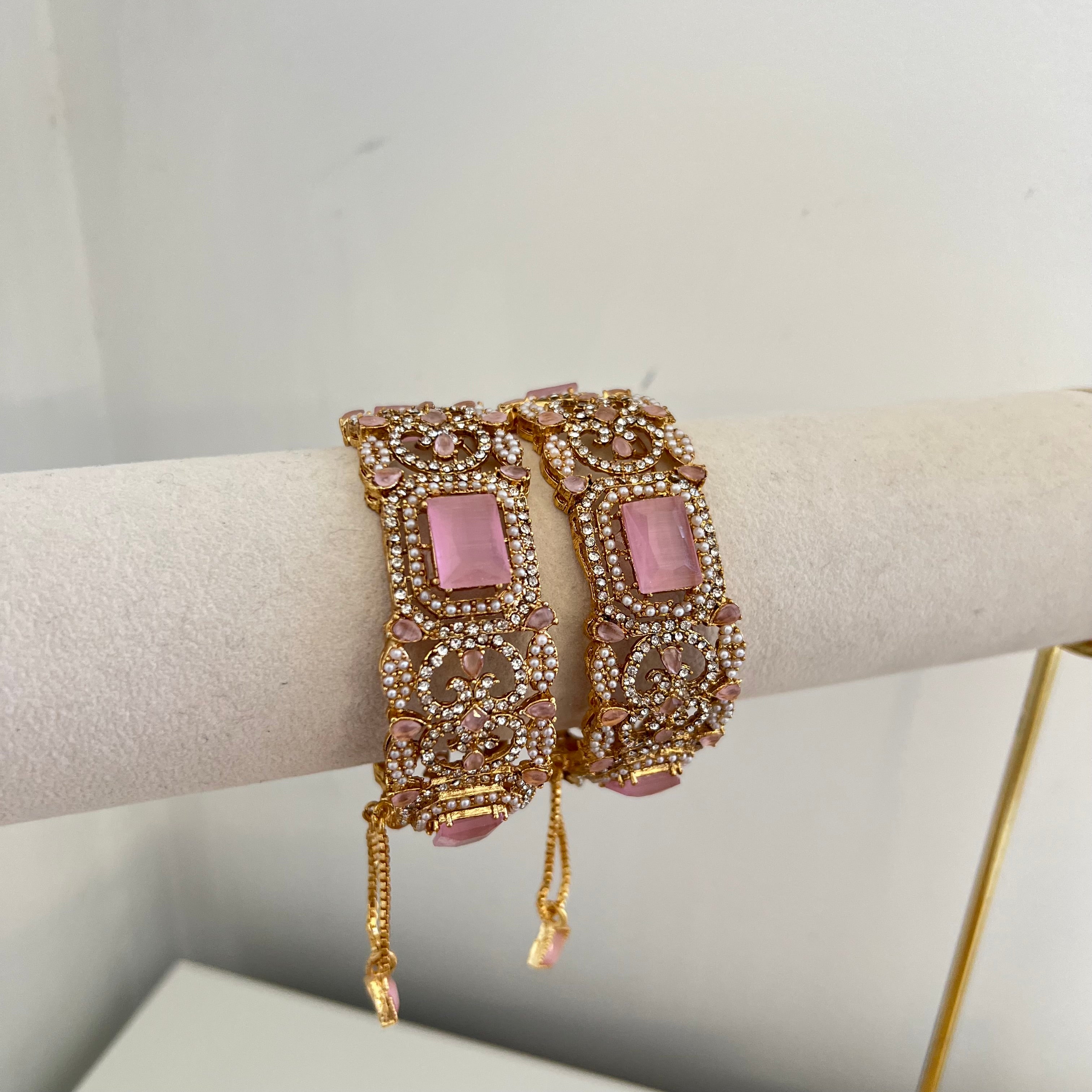 Hiba Bangle Gold/Pink