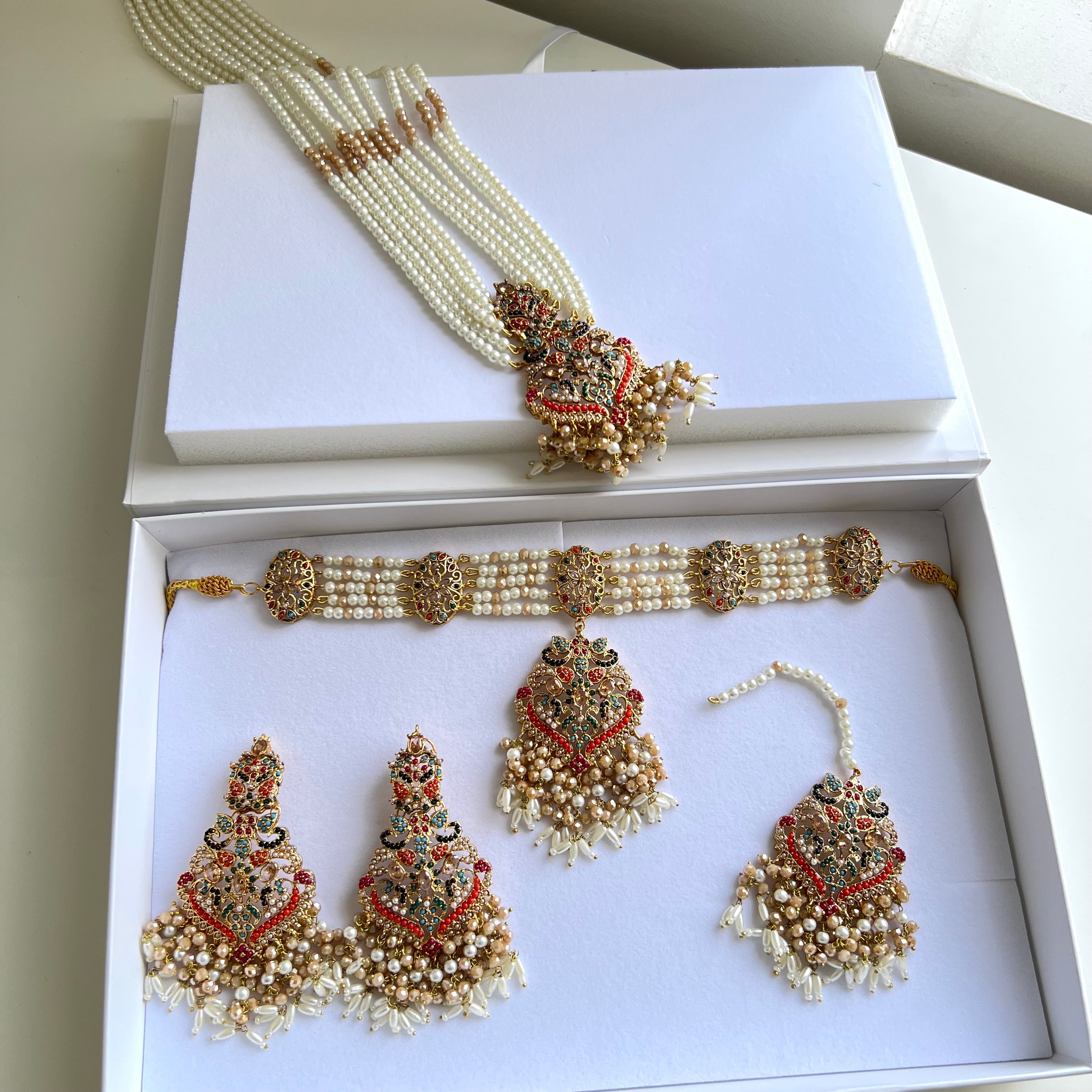 Anam Double Necklace Set Gold