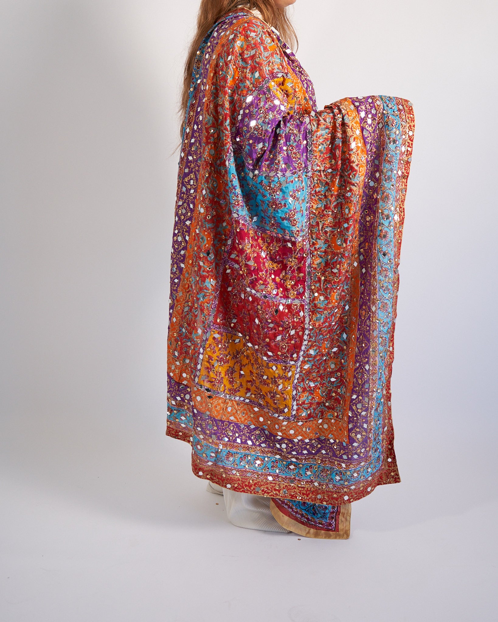 Mehak Multicoloured Silk Dupatta