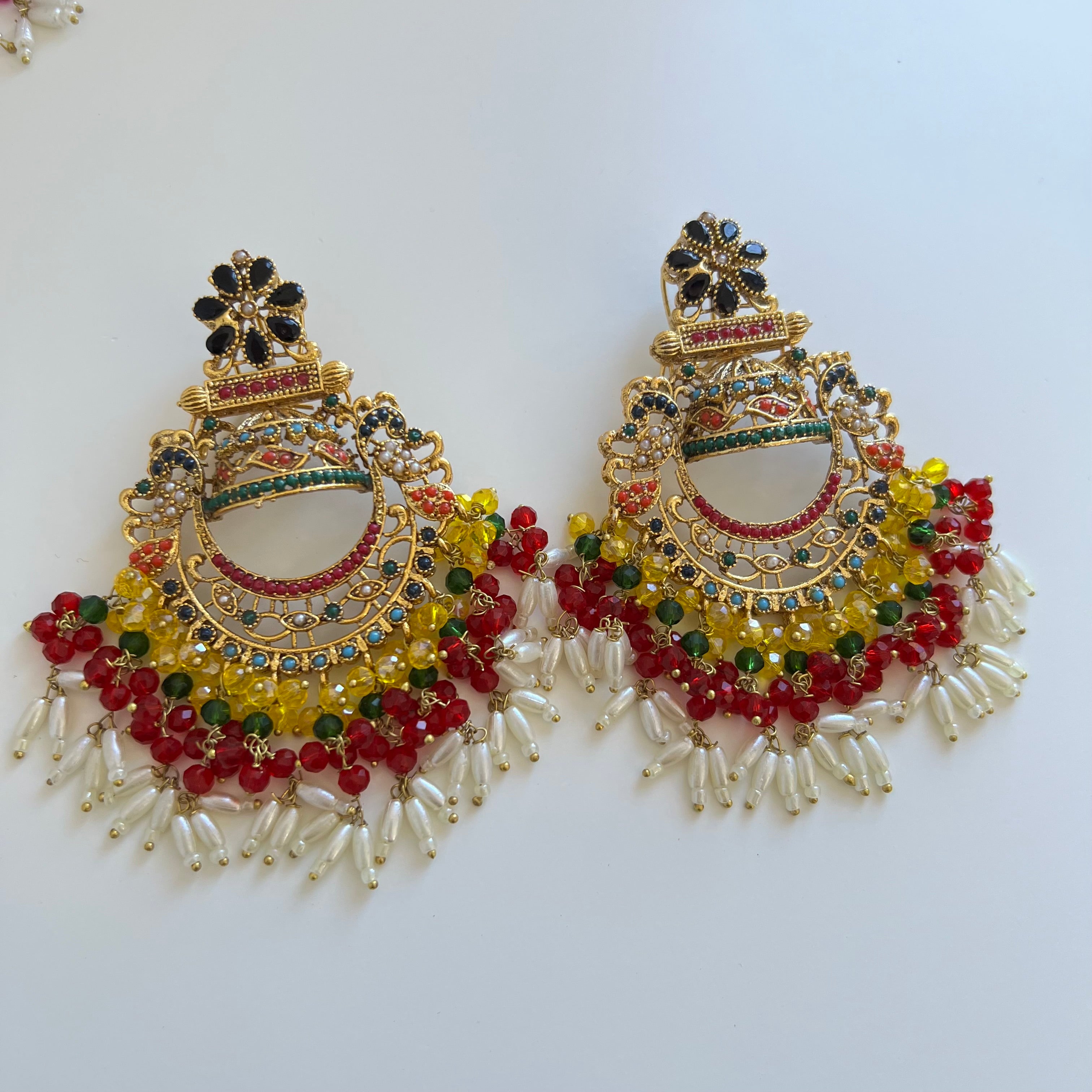 Zisha Earring Red/Yellow