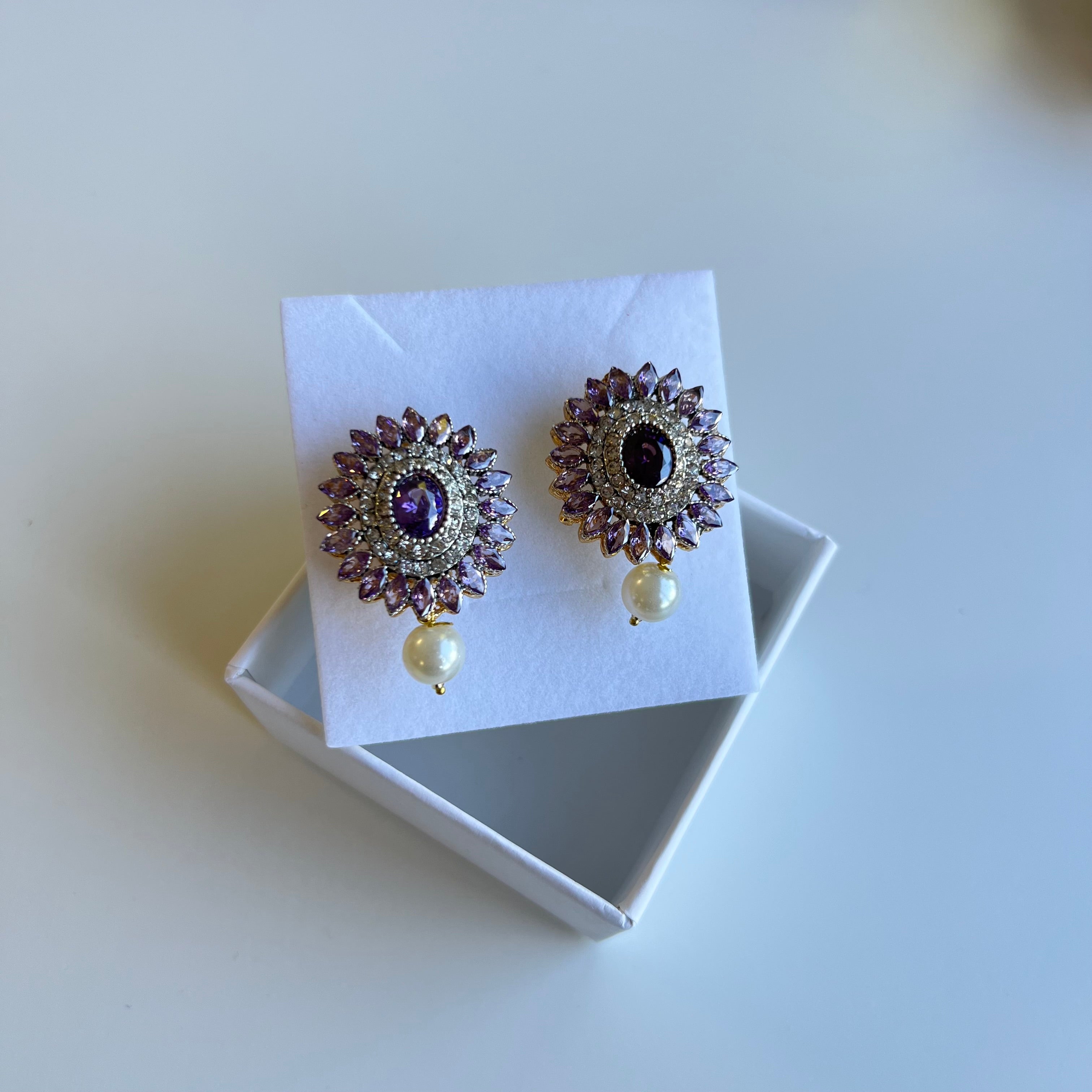 Nadia Studs Purple