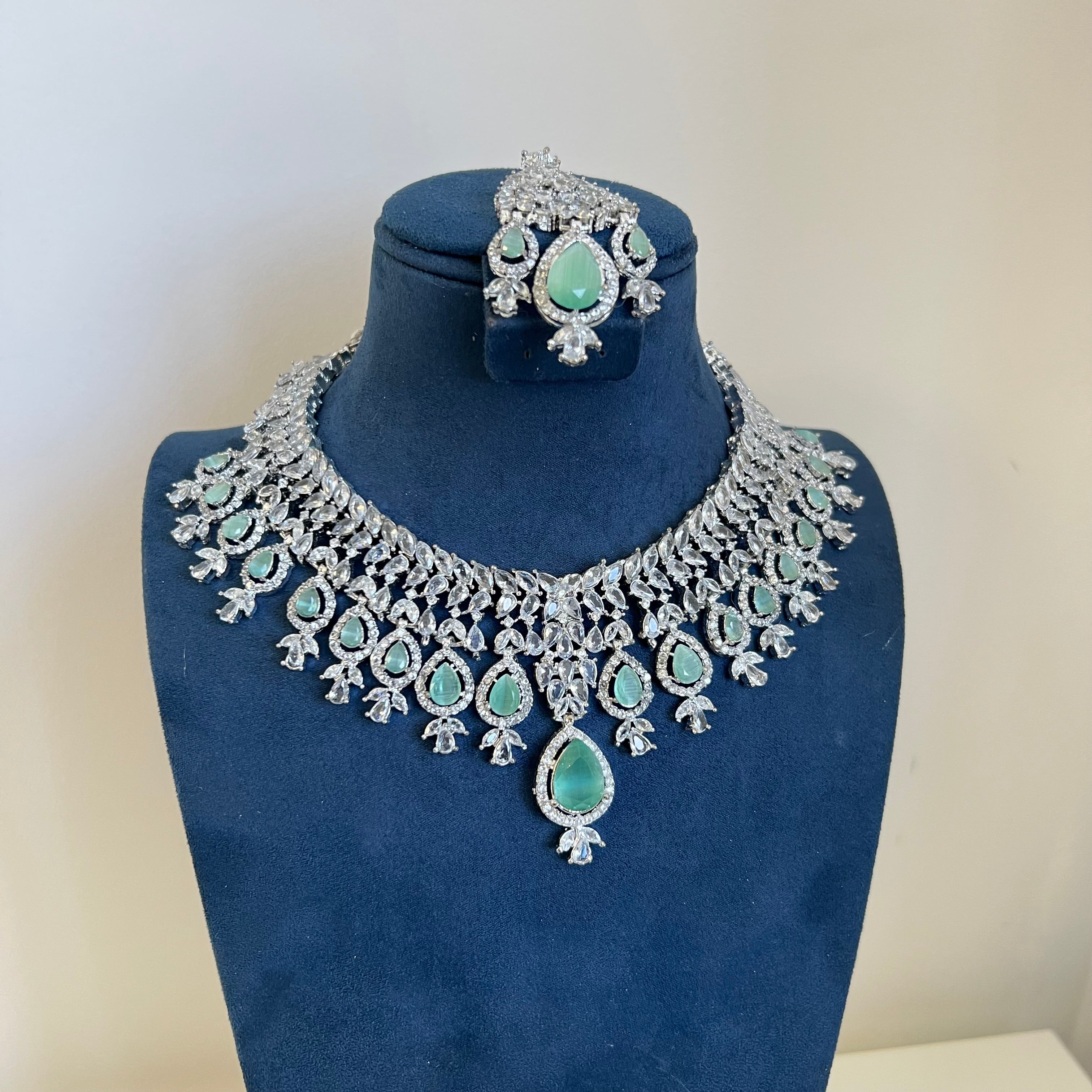 Sajal Necklace Set Mint