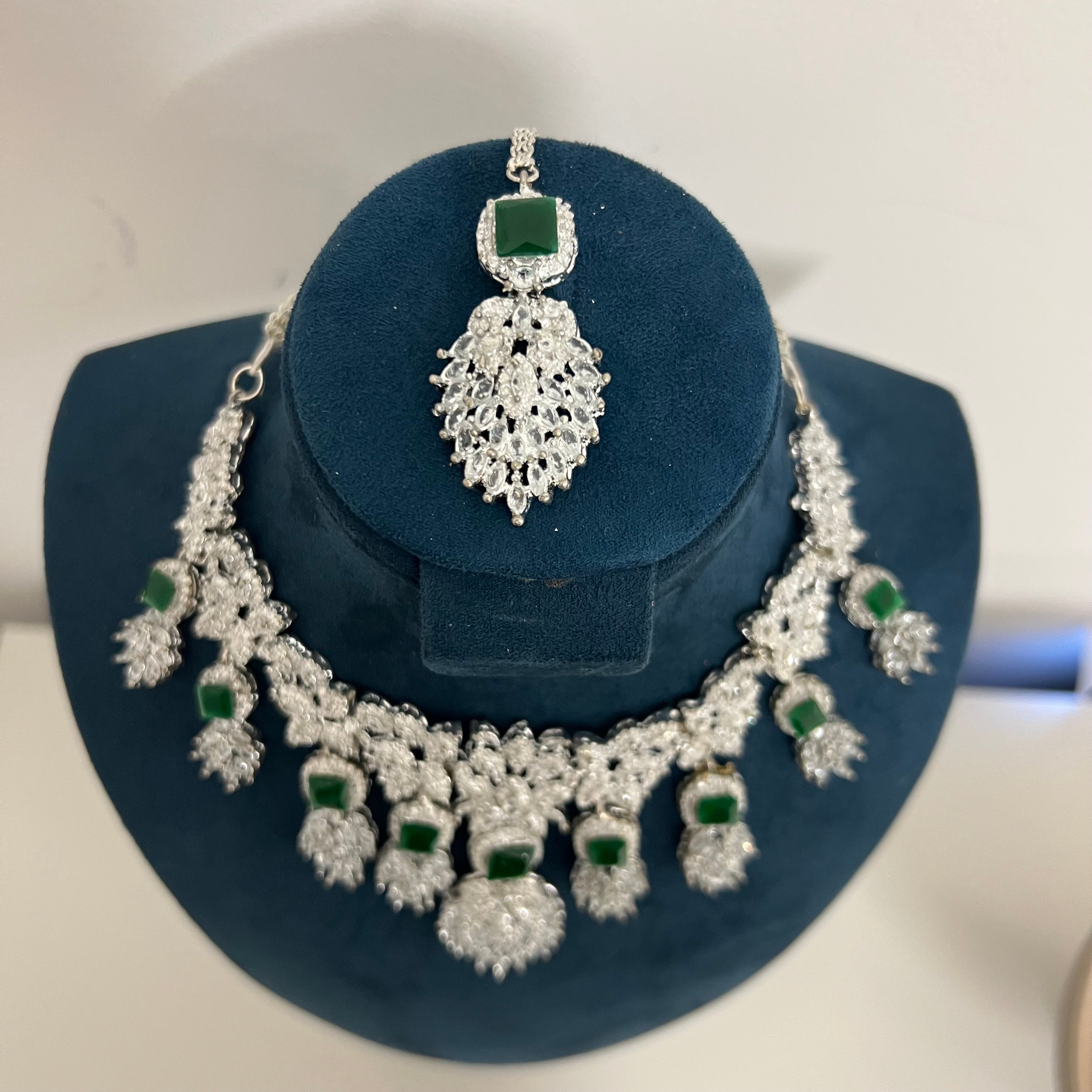 Rubab Necklace Set Green