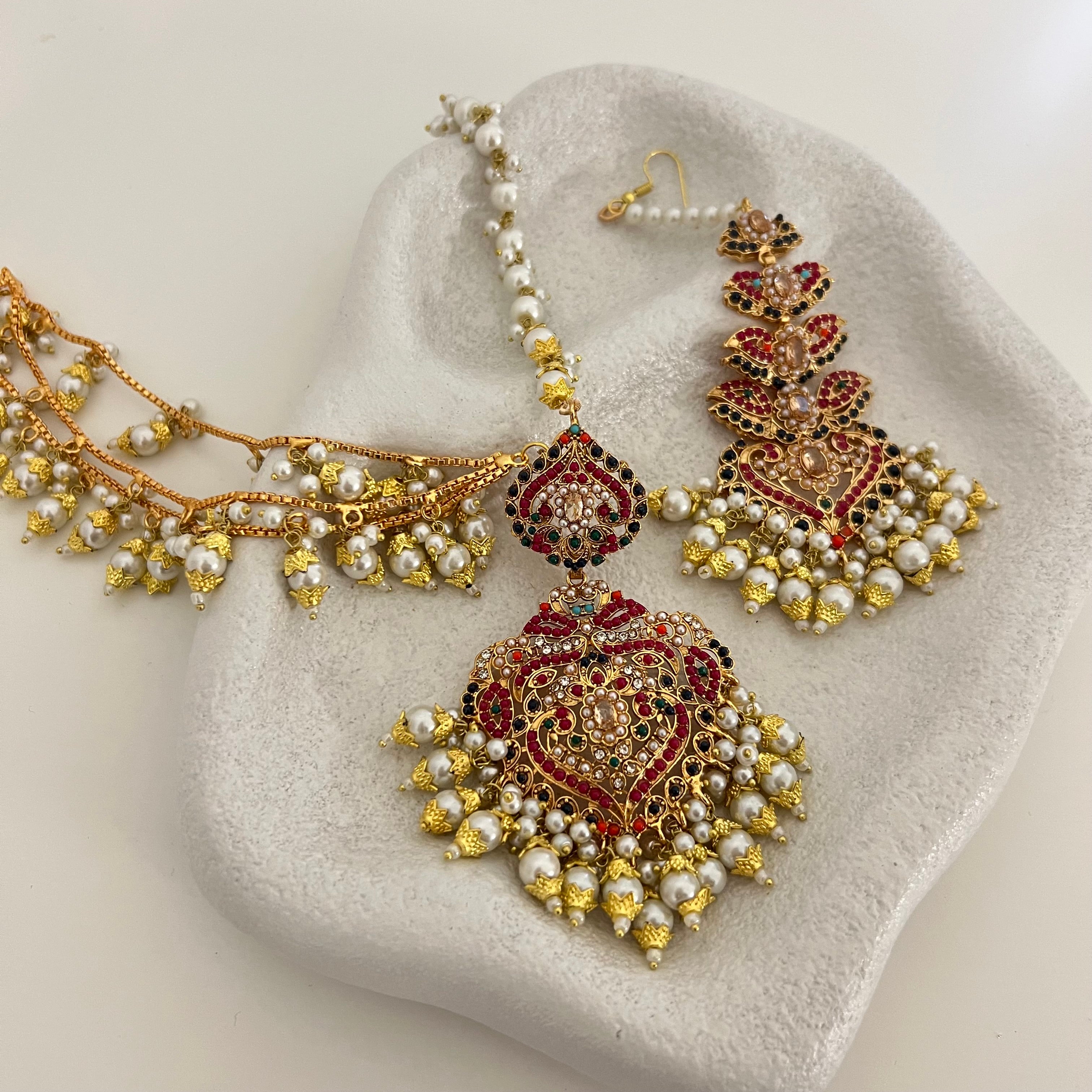 Katrina Earrings & Tikka Set