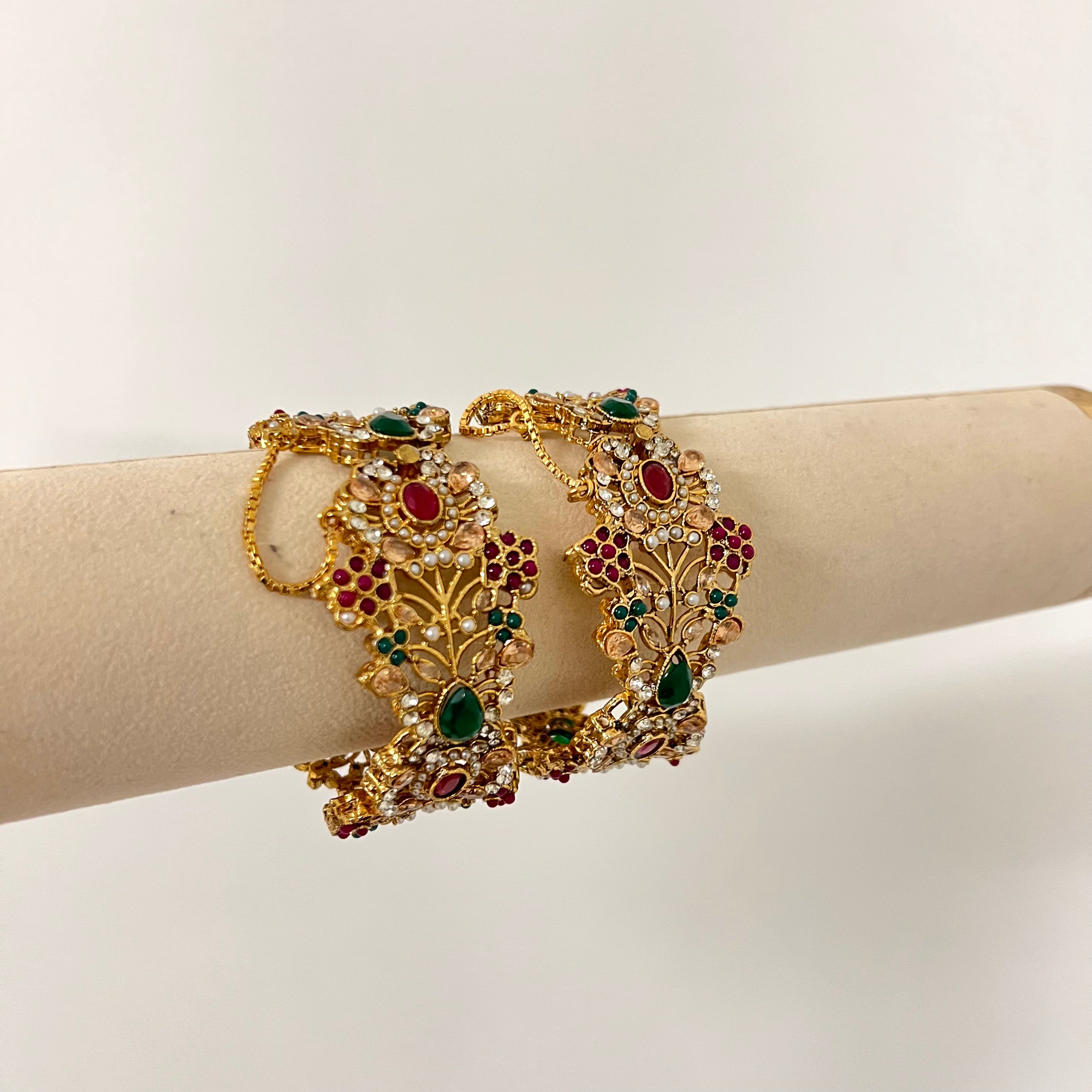 Izma Bangles Pink/Green