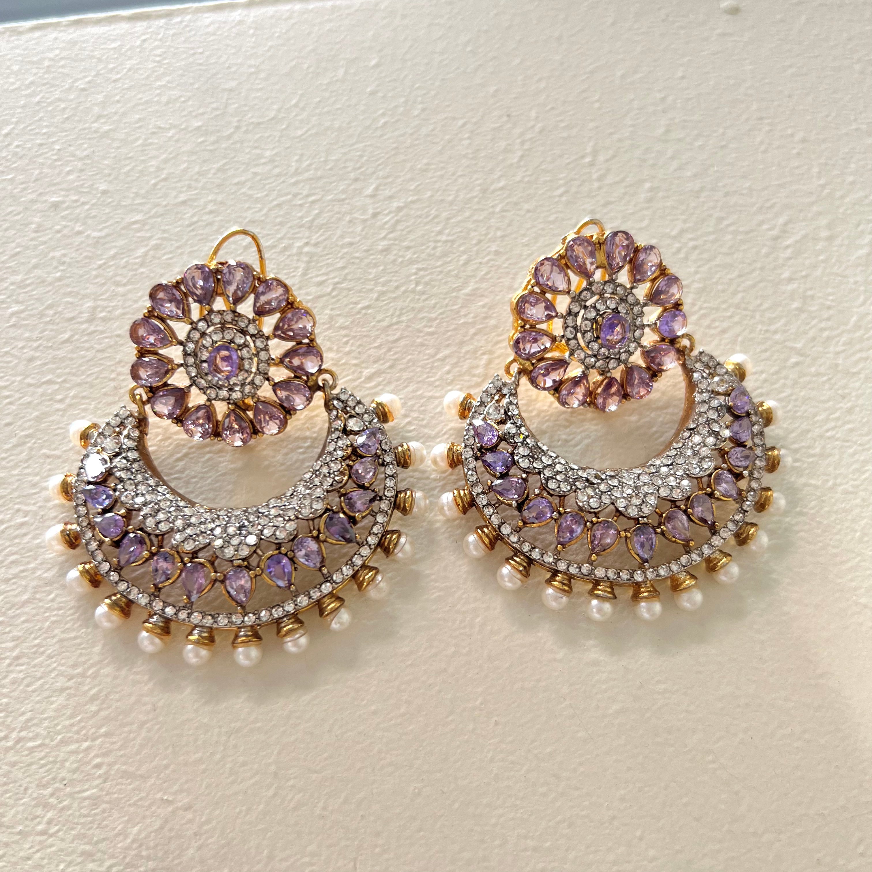 Nisha Earrings Purple