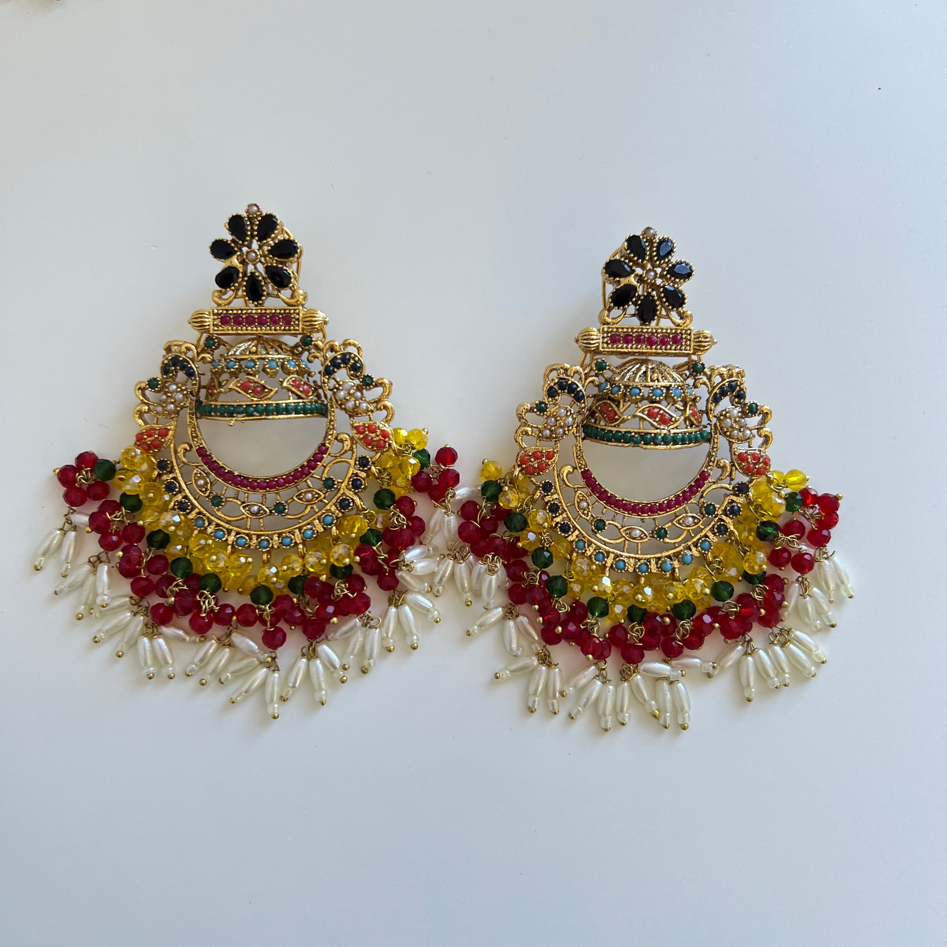 Zisha Earring Red/Yellow