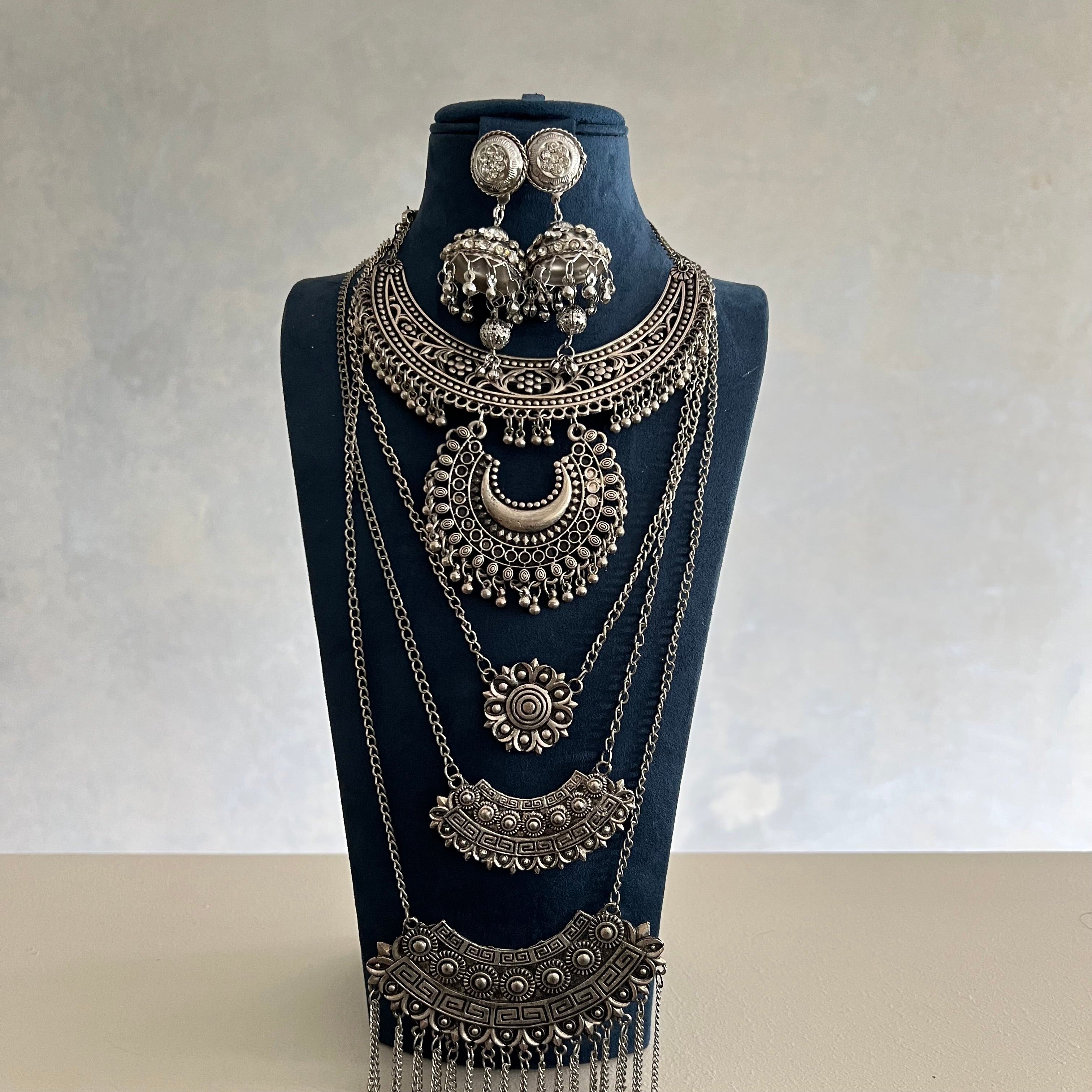 Neha Oxidised Necklace Set