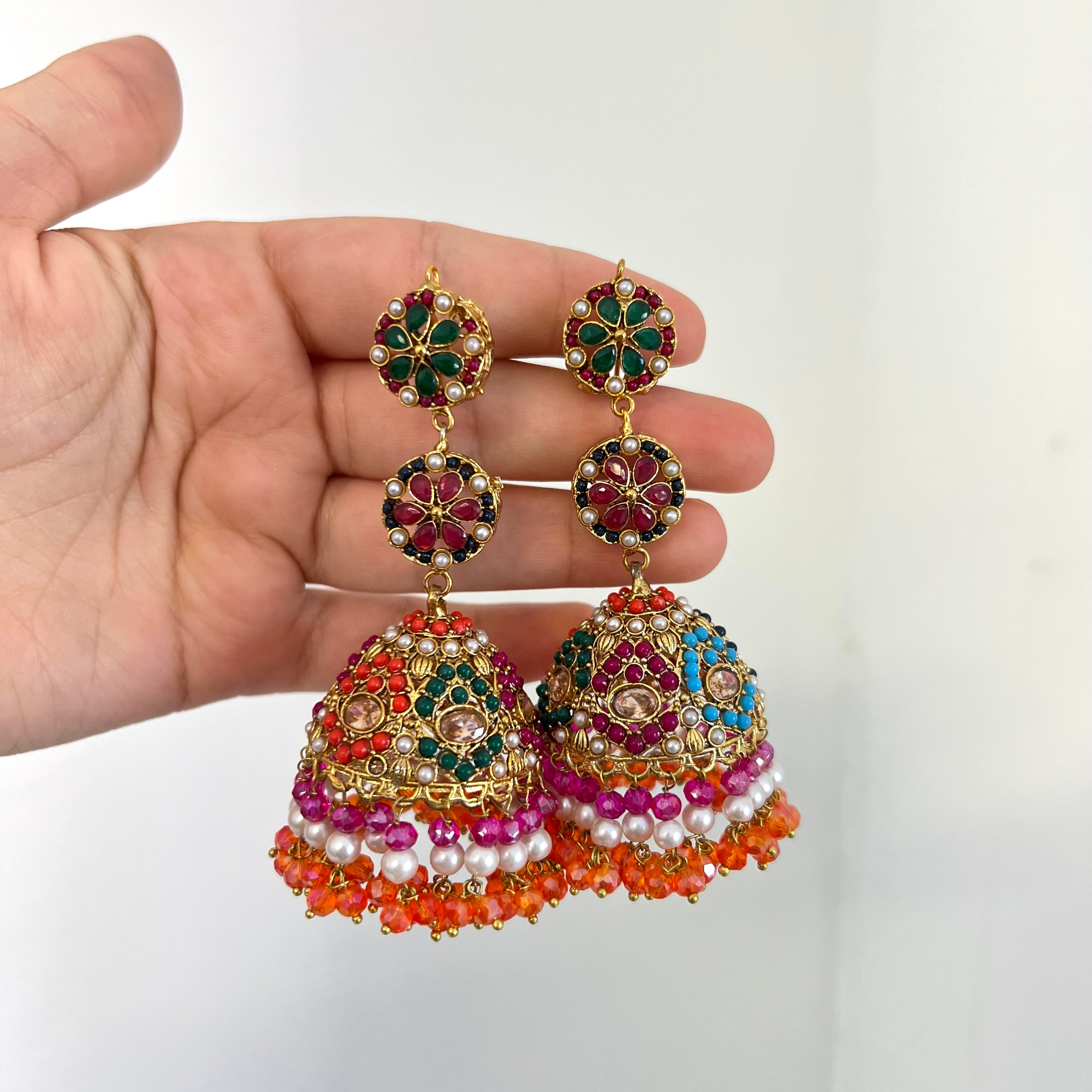 Zoe Jhuma Earrings Multicolour