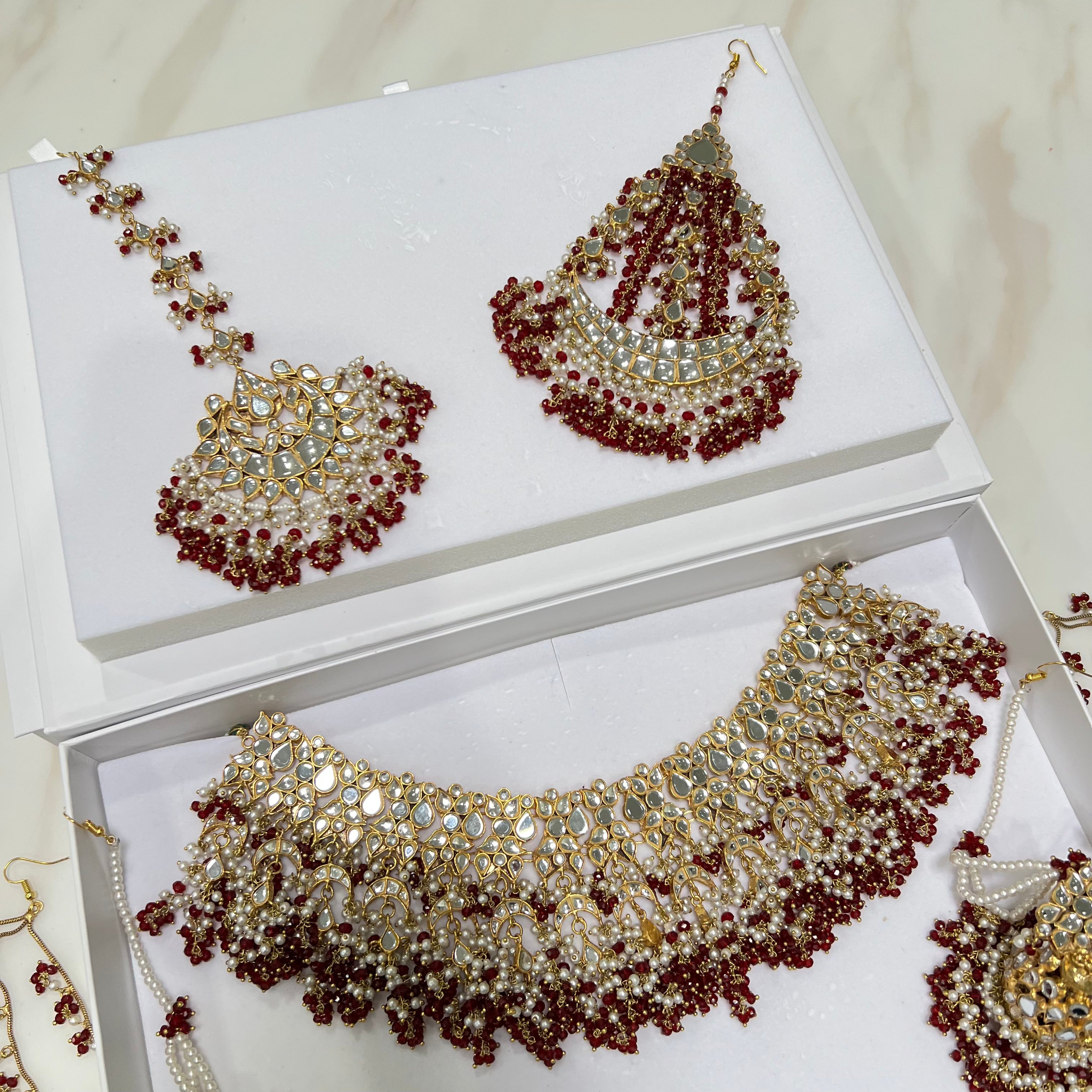 Fariha Luxury Bridal Set Red