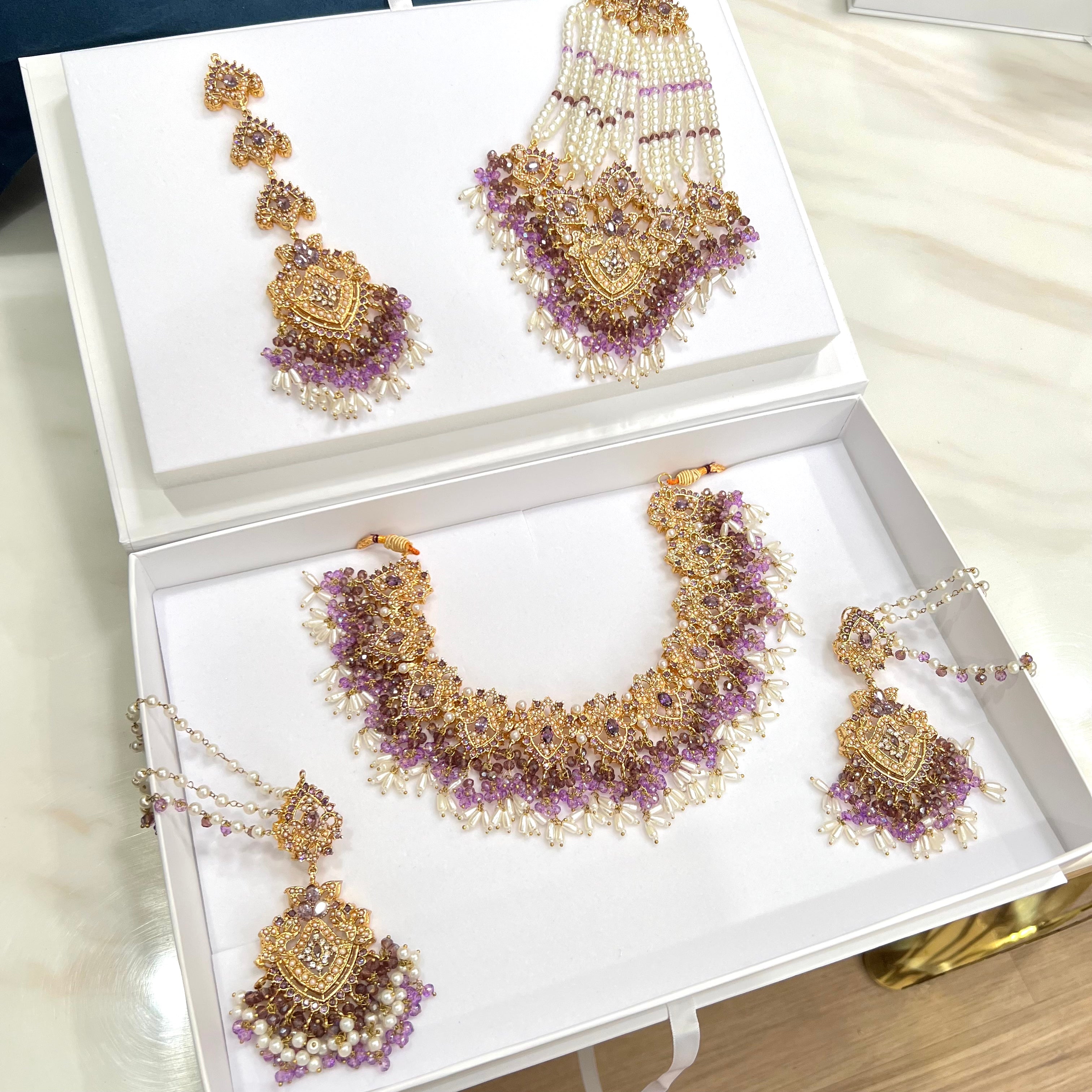 Sanam Bridal Set Purple