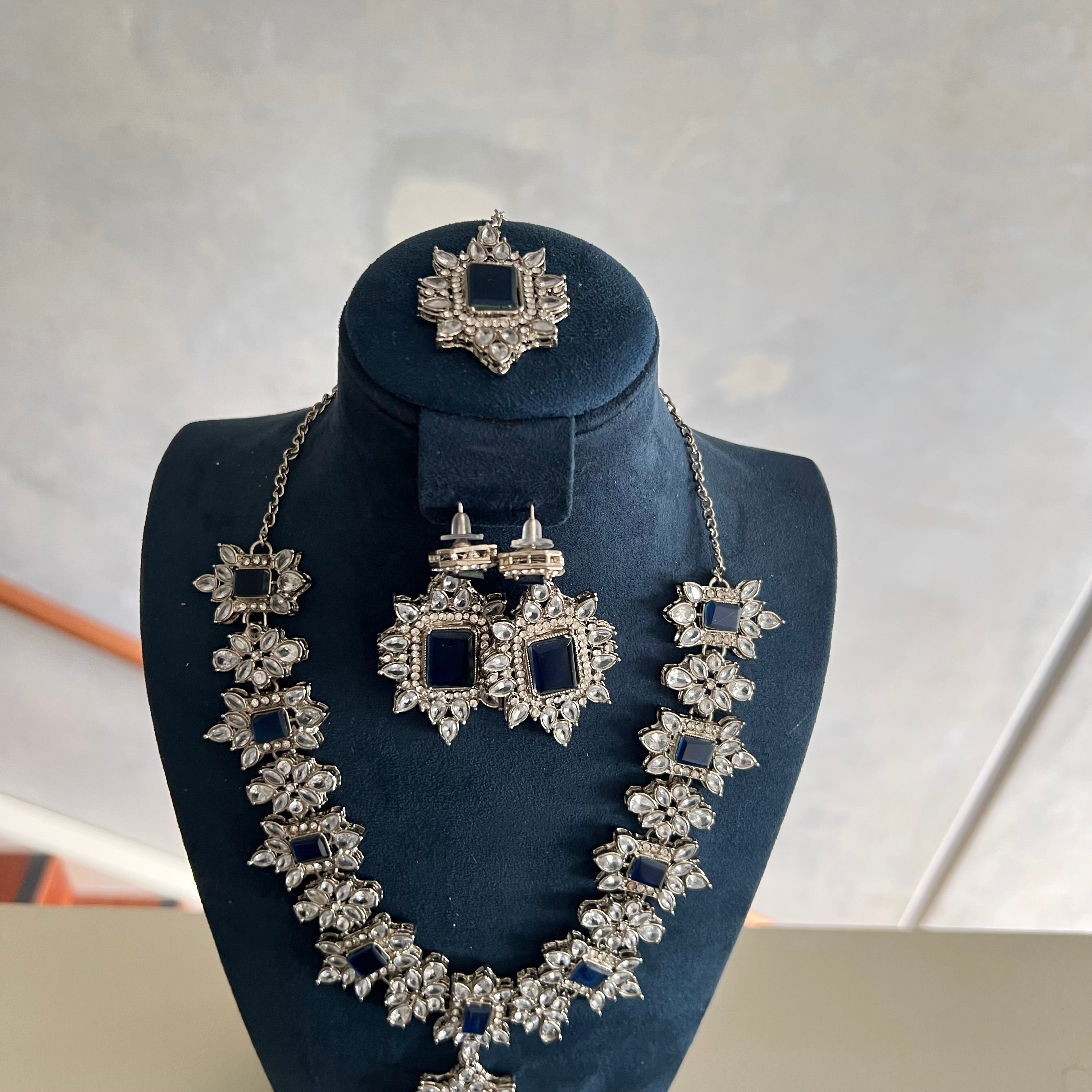 Ayma Necklace Set Blue