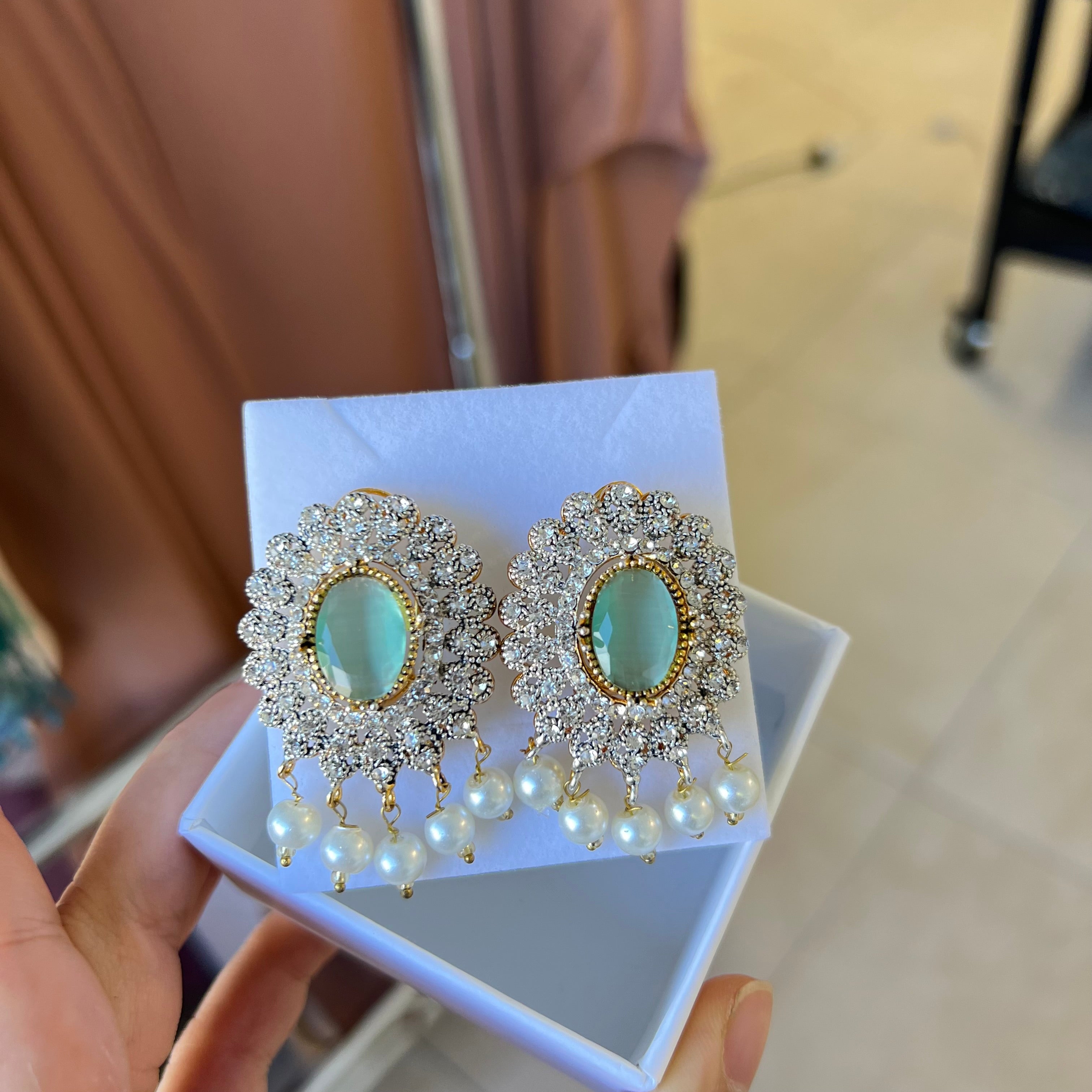 Maya Statement Studs Mint