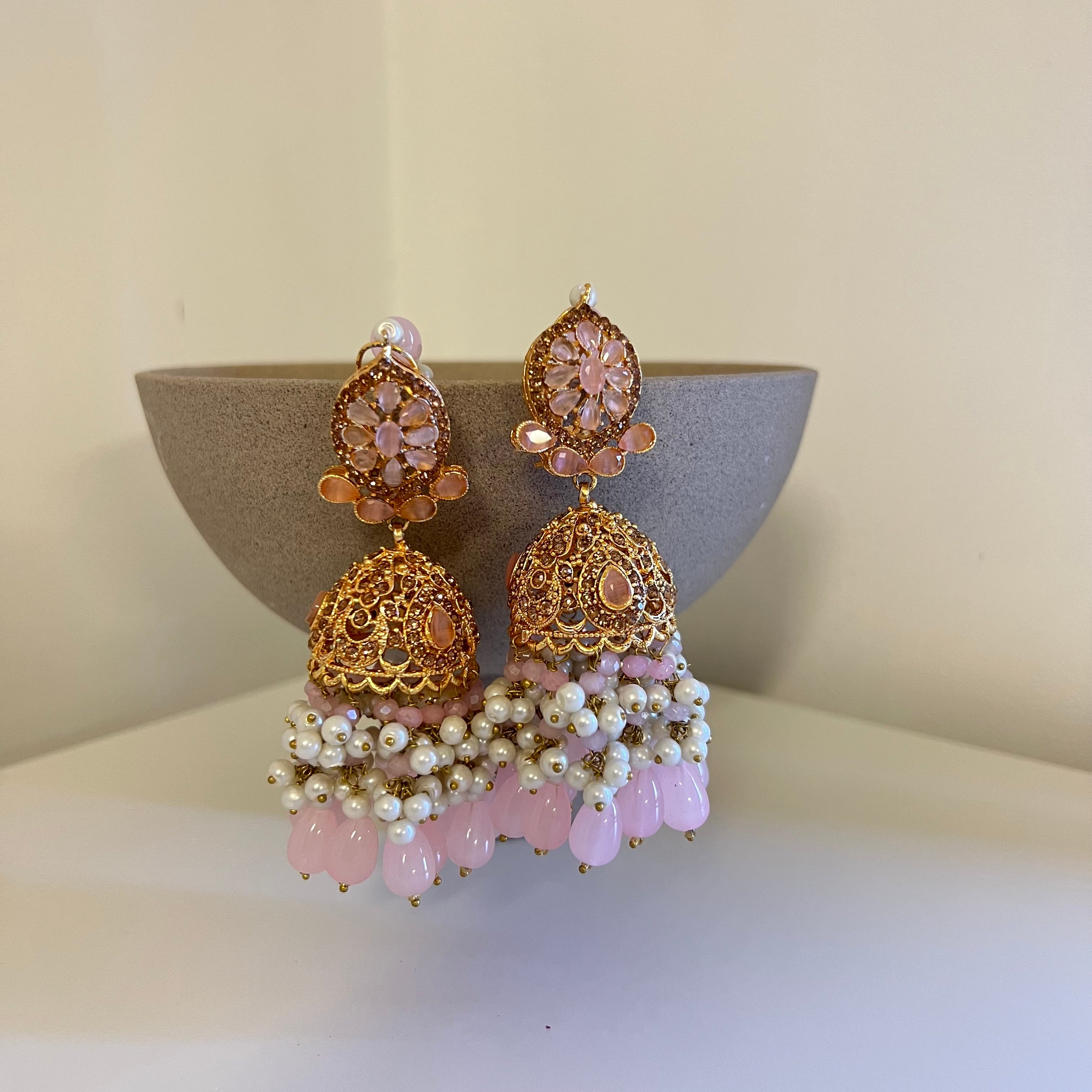 Ameera Jhumka Pink