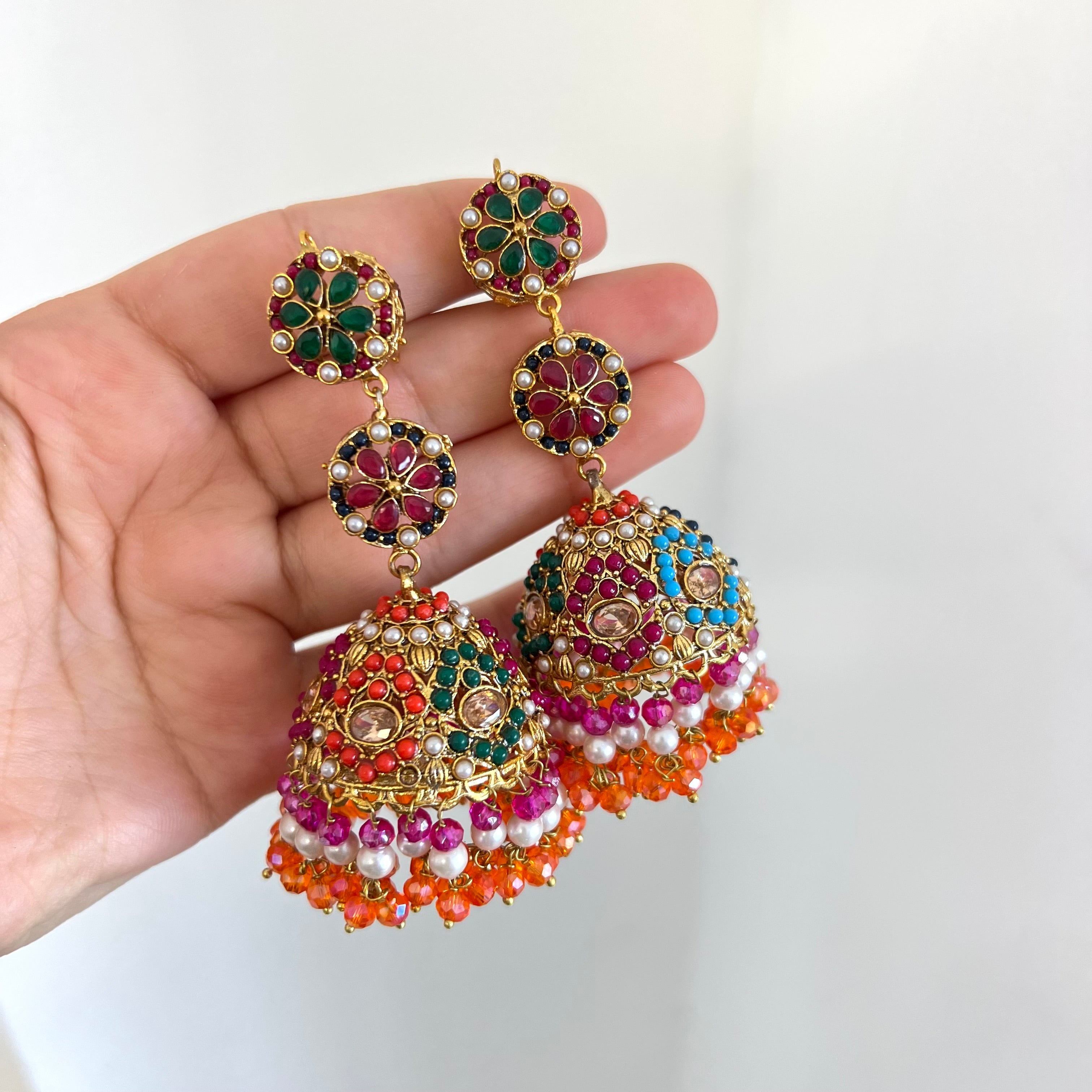 Zoe Jhuma Earrings Multicolour