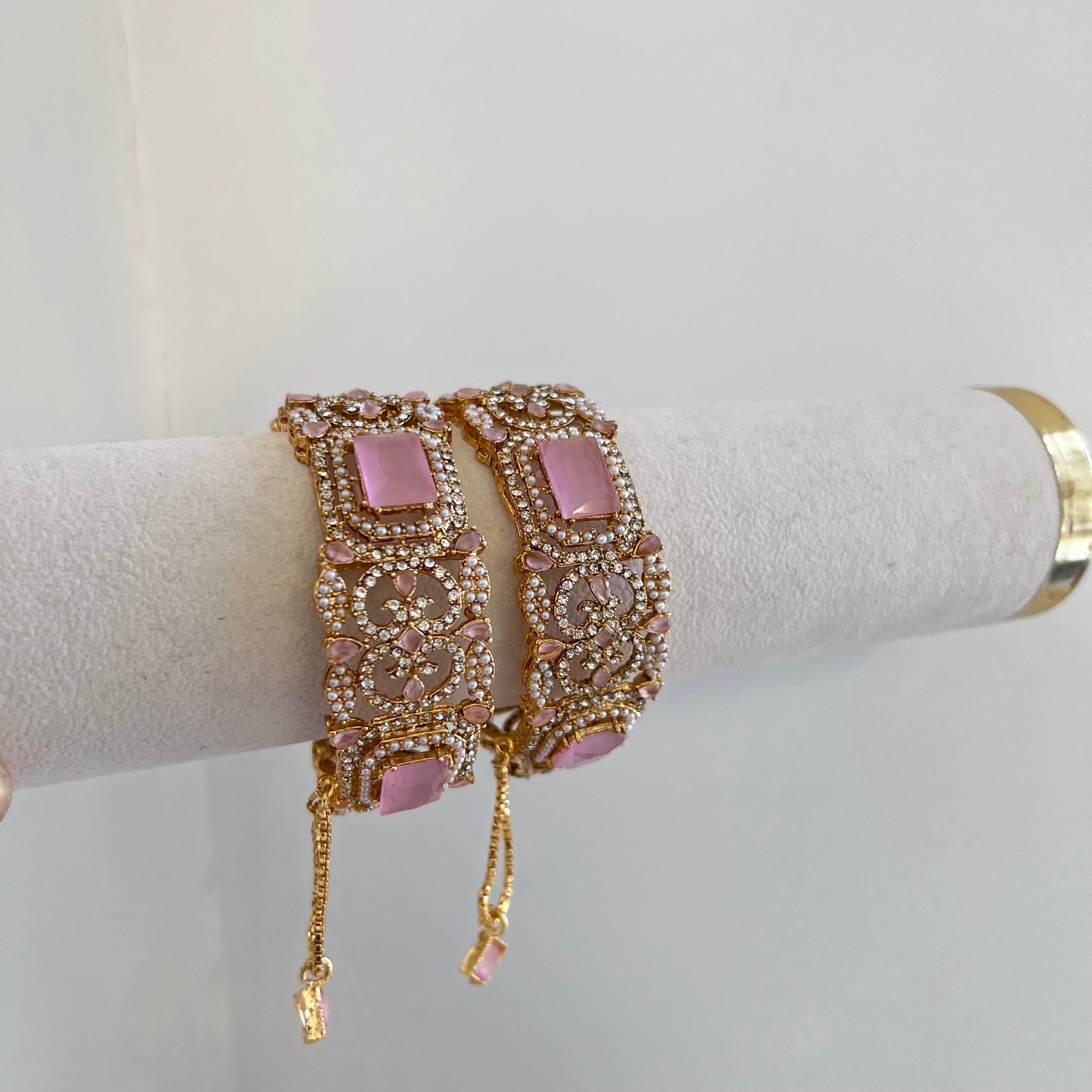 Hiba Bangle Gold/Pink