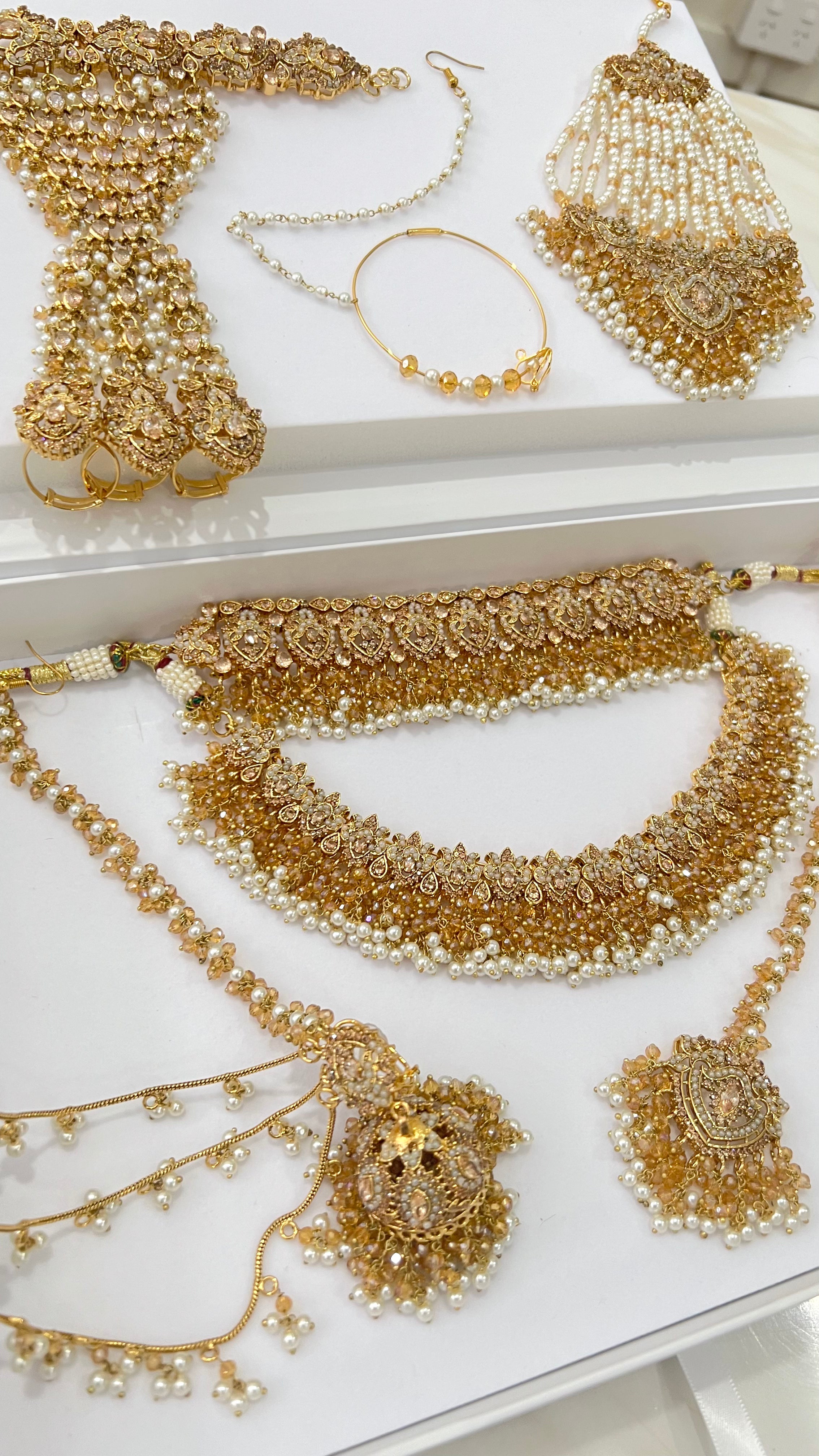 Sanam Bridal Set Gold - Custom Made